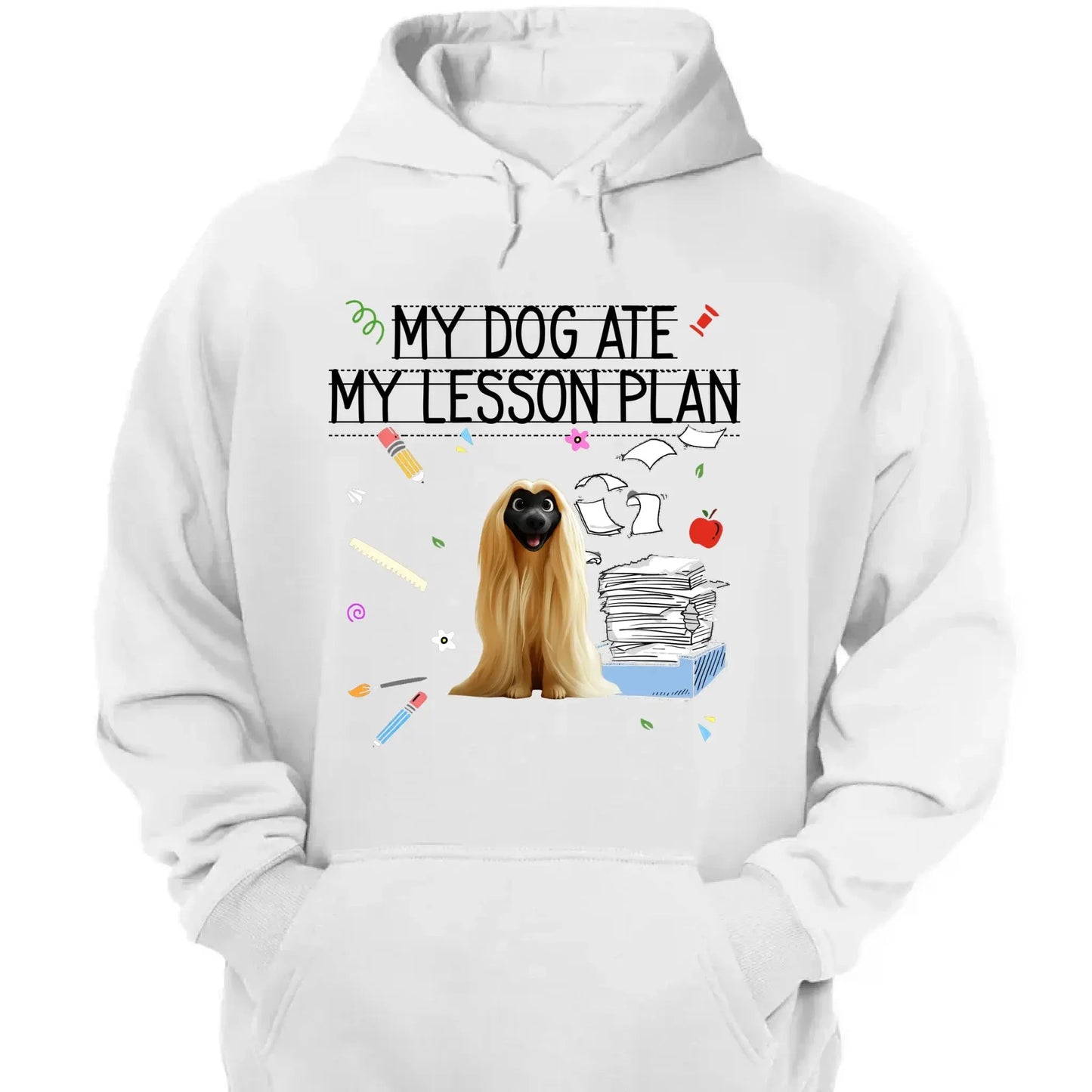 My Dog Ate My Lesson Plan Teacher Design – Personalized Shirt – Funny Custom Gift for Dog-Loving Teachers & Educators Ezcustomize