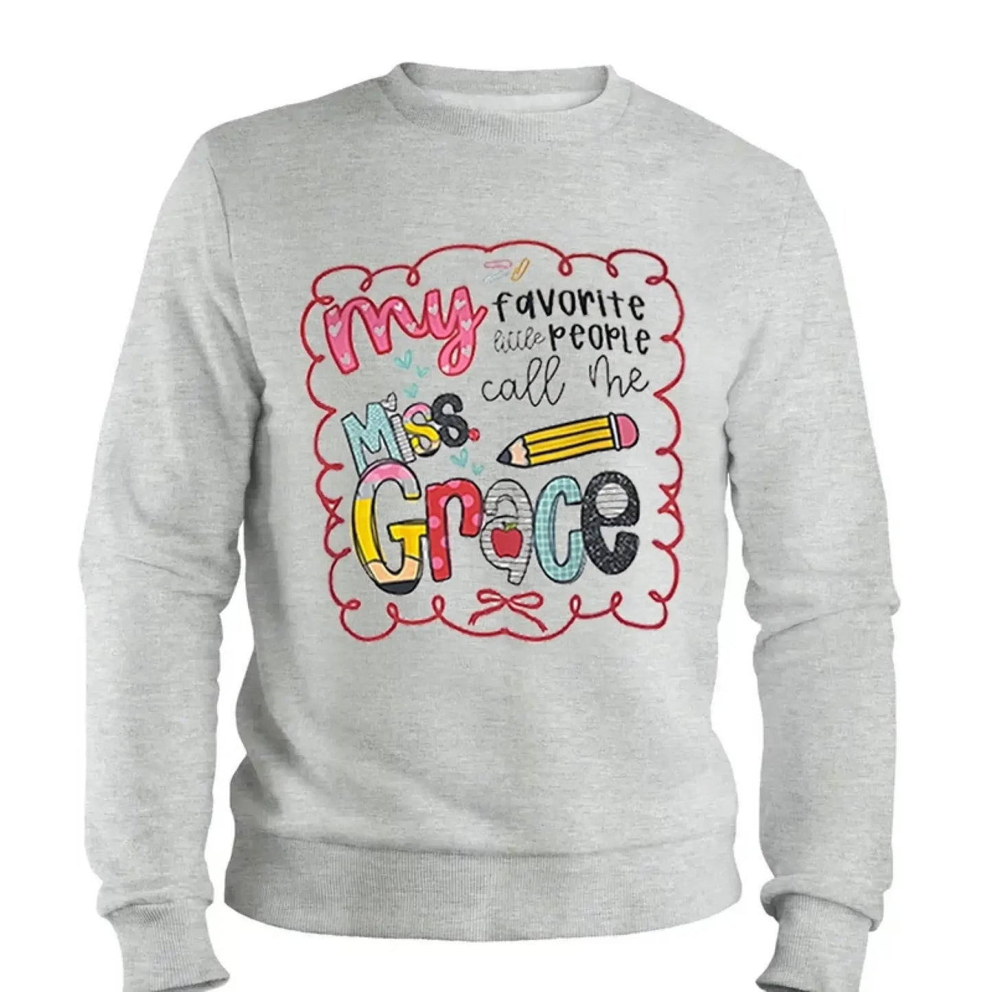 My Favorite People Call Me Teacher – Personalized Teacher T-Shirt – Cute Custom Back to School Shirt Ezcustomize