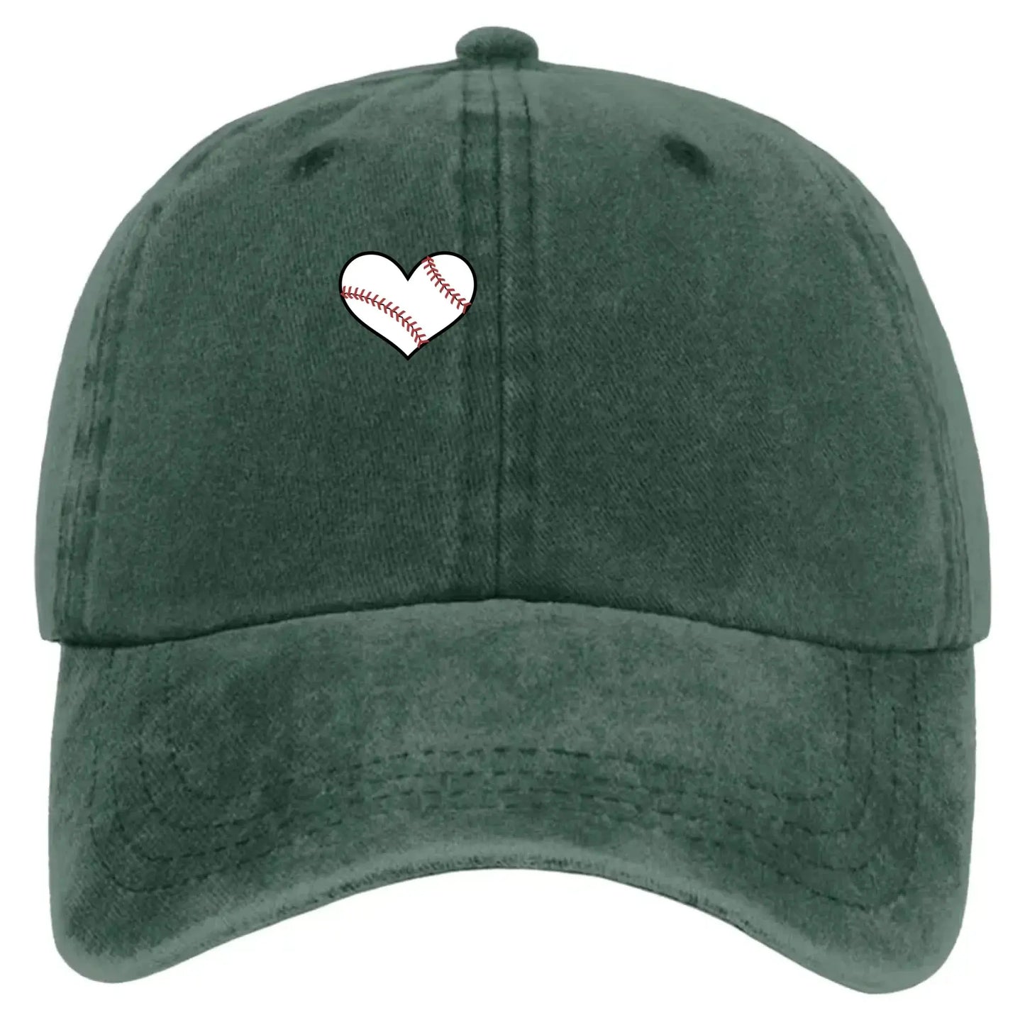 My Favorite Player Calls Me Grandma Hat – Personalized Baseball Vintage Washed Denim Cap for Grandma, Mom, Nana Ezcustomize