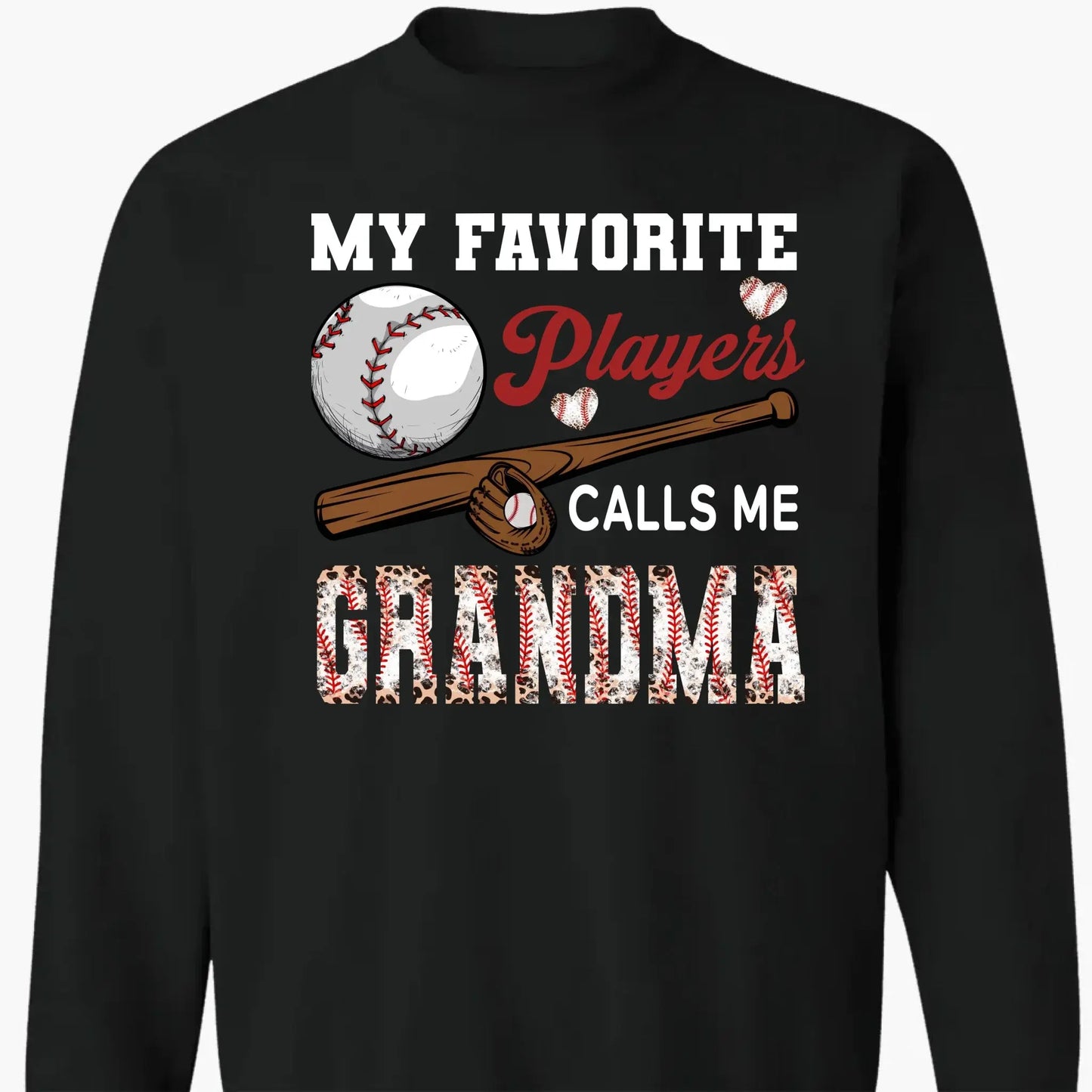 My Favorite Player Calls Me Grandma - Personalized Custom T Shirt - Birthday, Loving, Funny Gift for Grandma/Nana/Mimi, Mom, Wife, Grandparent Ezcustomize