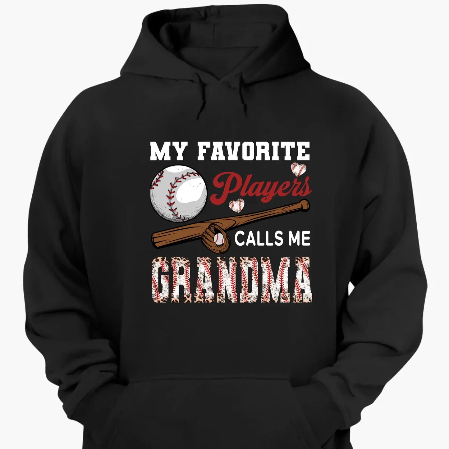 My Favorite Player Calls Me Grandma - Personalized Custom T Shirt - Birthday, Loving, Funny Gift for Grandma/Nana/Mimi, Mom, Wife, Grandparent Ezcustomize