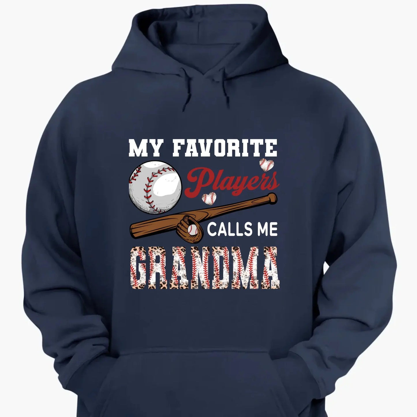 My Favorite Player Calls Me Grandma - Personalized Custom T Shirt - Birthday, Loving, Funny Gift for Grandma/Nana/Mimi, Mom, Wife, Grandparent Ezcustomize