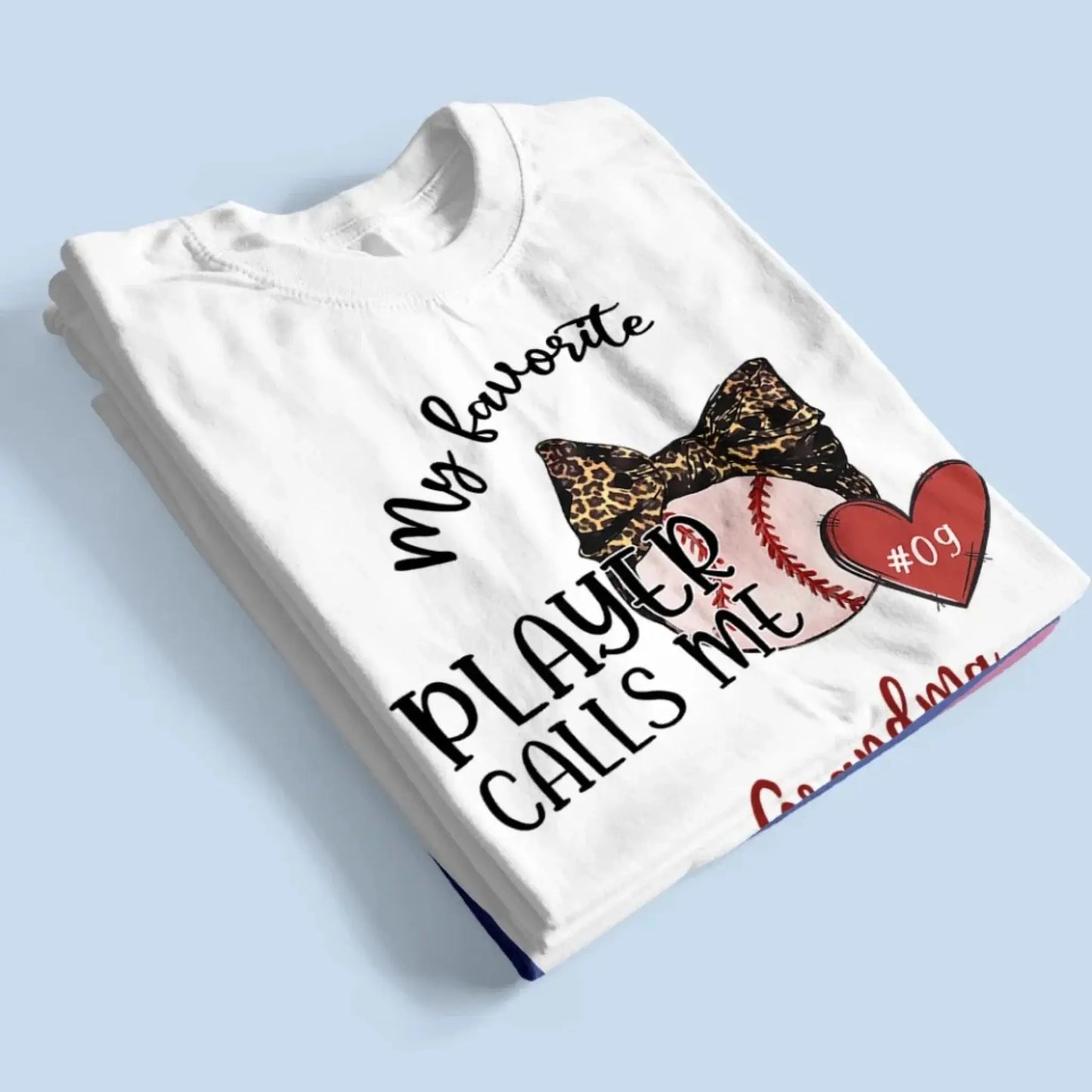 My Favorite Player Calls Me Grandma - Personalized T-Shirt, Gift for Football Grandma Ezcustomize
