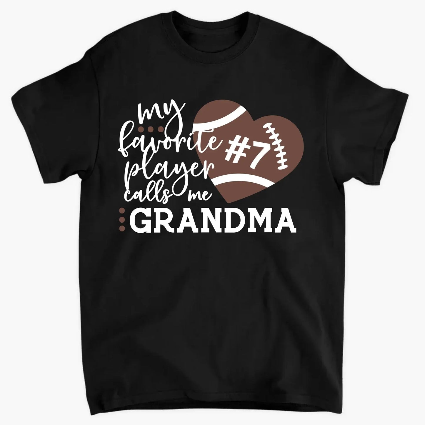 My Favorite Player Calls Me with Custom Title, Number, and Ball Type - Personalized Sports T-Shirt Ezcustomize