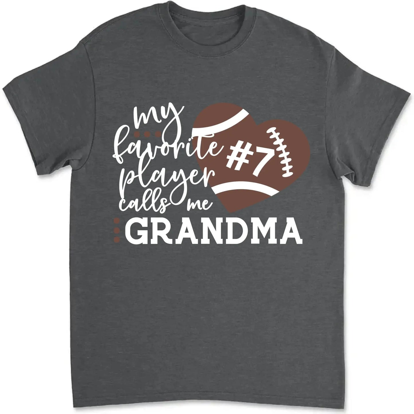 My Favorite Player Calls Me with Custom Title, Number, and Ball Type - Personalized Sports T-Shirt Ezcustomize