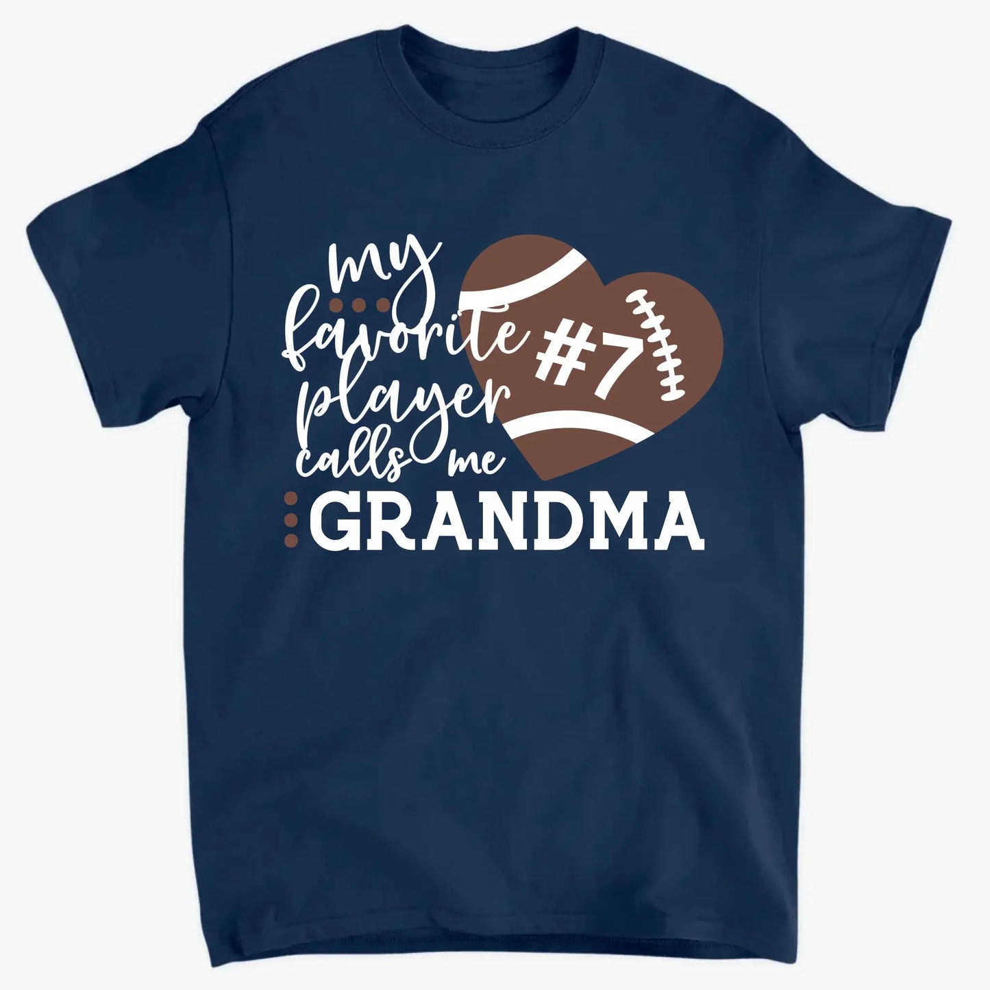 My Favorite Player Calls Me with Custom Title, Number, and Ball Type - Personalized Sports T-Shirt Ezcustomize