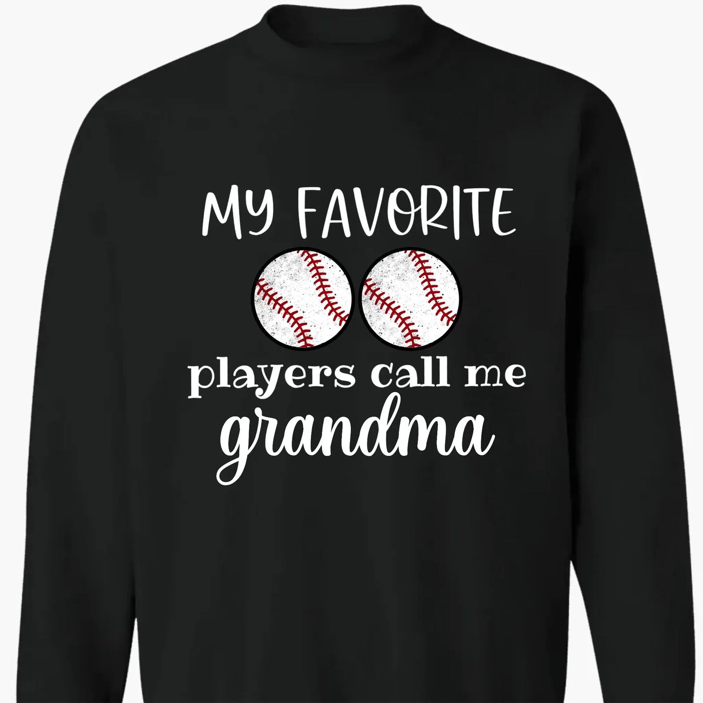 My Favorite Players Call Me Grandma Shirt – Personalized Multi-Sport T-Shirt – Custom Birthday or Mother’s Day Gift for Grandma, Nana, or Mom Ezcustomize