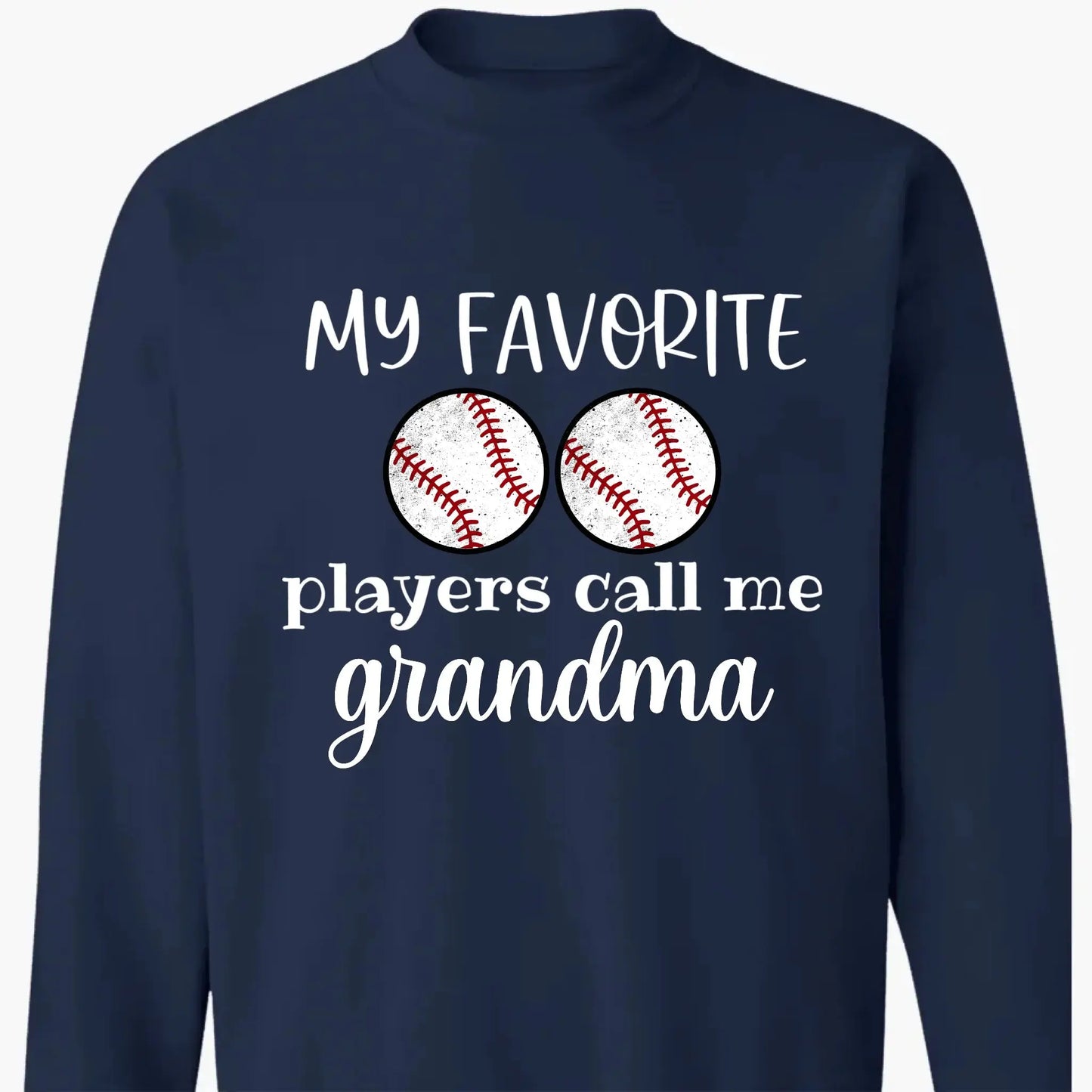 My Favorite Players Call Me Grandma Shirt – Personalized Multi-Sport T-Shirt – Custom Birthday or Mother’s Day Gift for Grandma, Nana, or Mom Ezcustomize