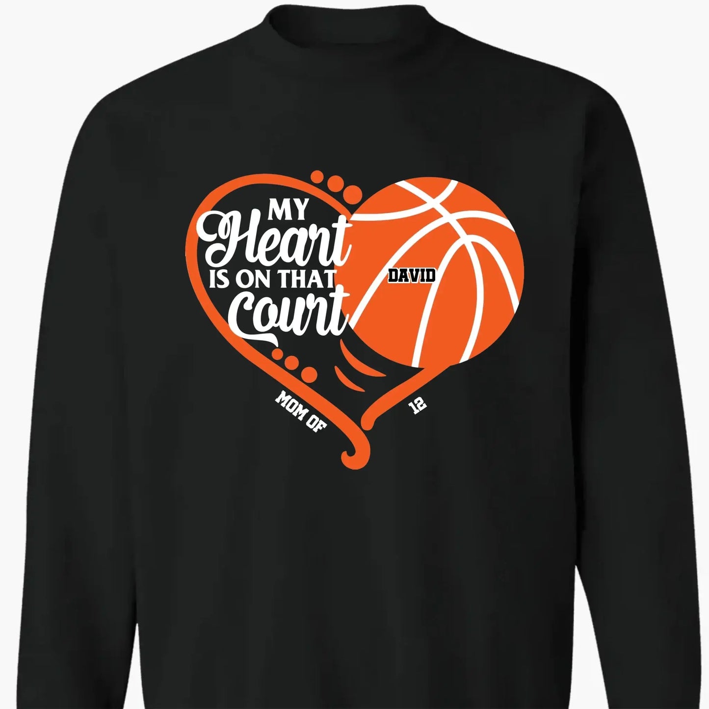 My Heart Is On That Field - Personalized T-Shirt, Gift For Sport Grandma, Sport Mom Ezcustomize