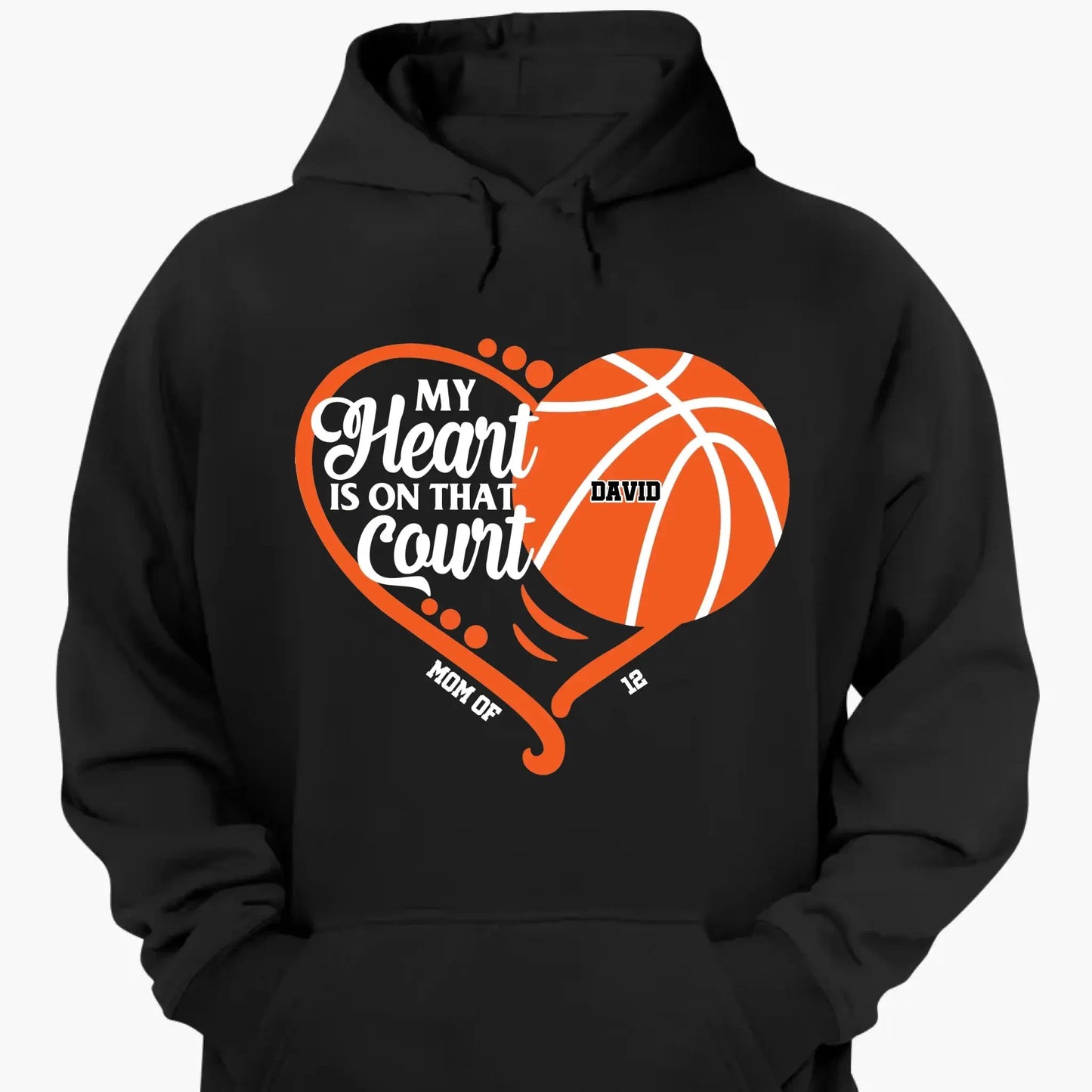 My Heart Is On That Field - Personalized T-Shirt, Gift For Sport Grandma, Sport Mom Ezcustomize