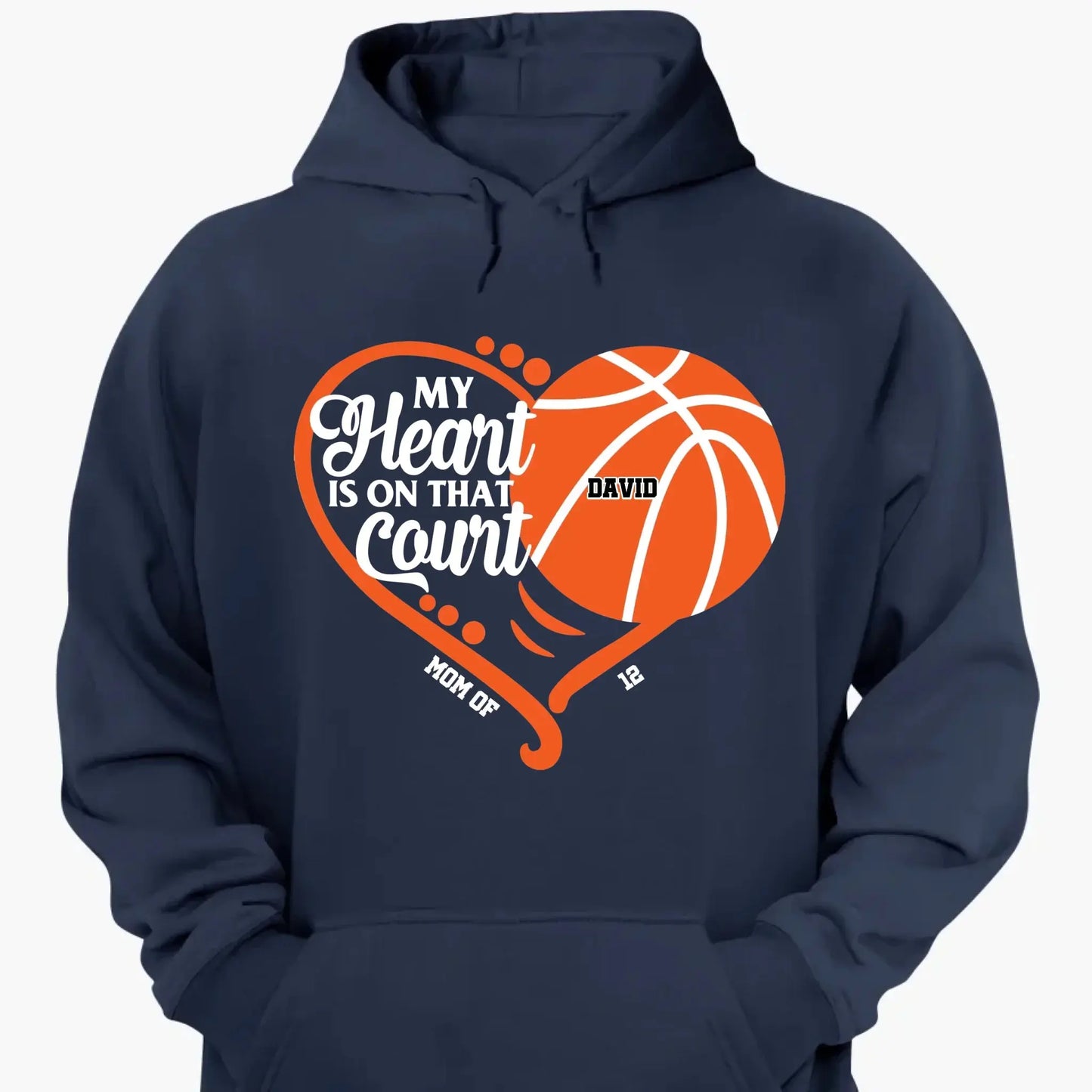 My Heart Is On That Field - Personalized T-Shirt, Gift For Sport Grandma, Sport Mom Ezcustomize