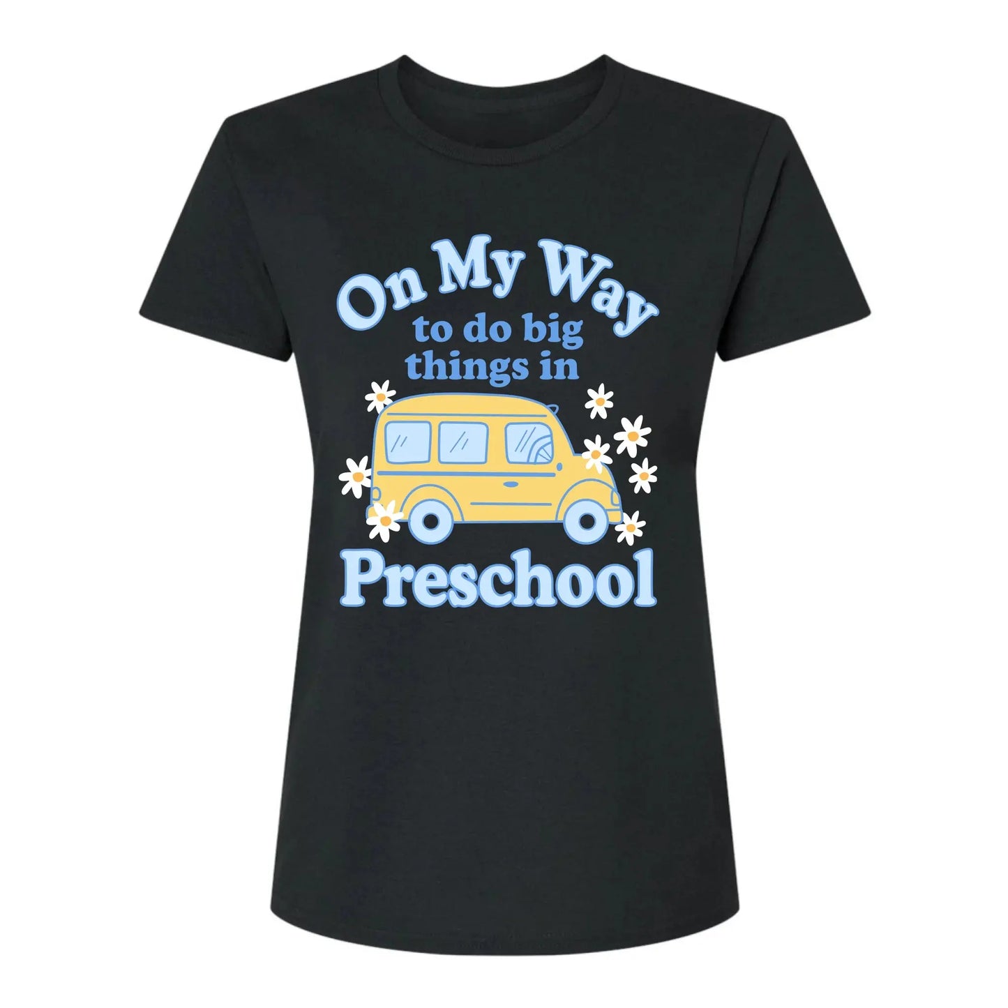 On My Way to Do Big Things in School/Grade Level – Personalized School Bus Shirt – Custom Back to School T-Shirt for Kids, Teachers, Educators Ezcustomize