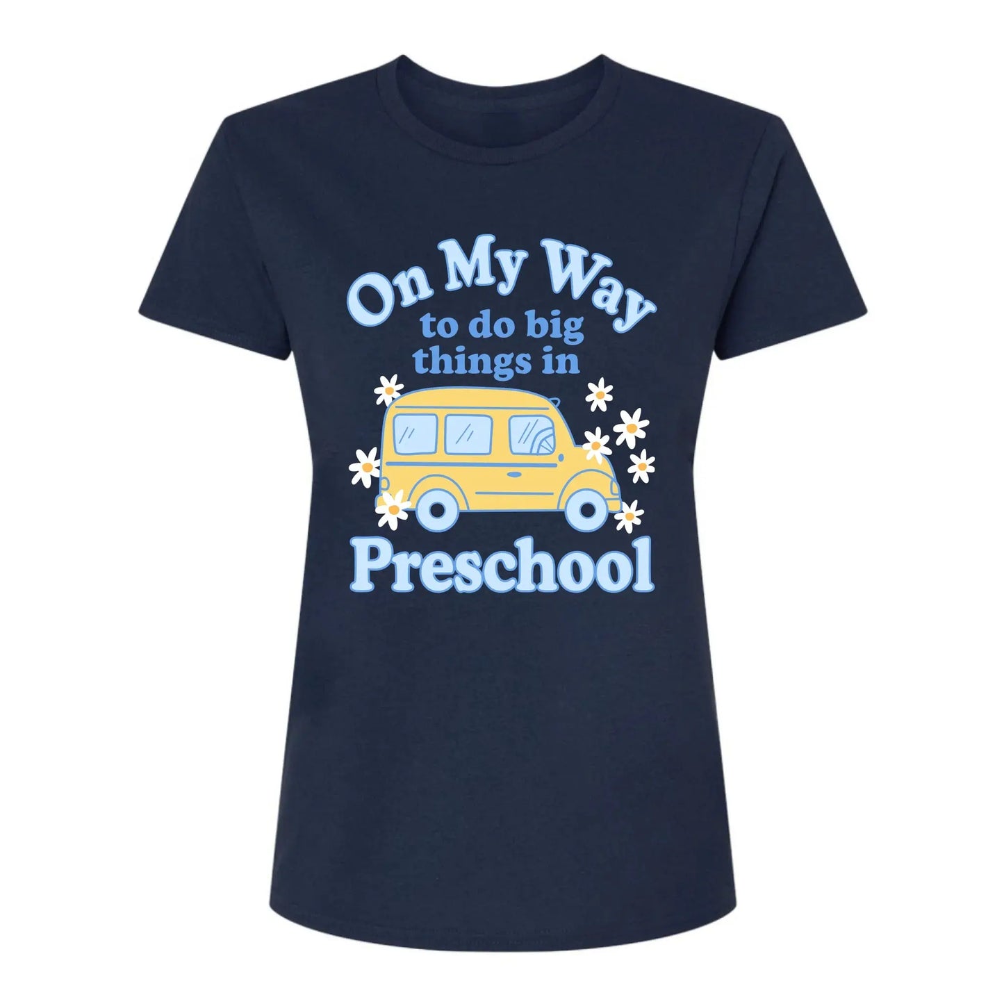 On My Way to Do Big Things in School/Grade Level – Personalized School Bus Shirt – Custom Back to School T-Shirt for Kids, Teachers, Educators Ezcustomize