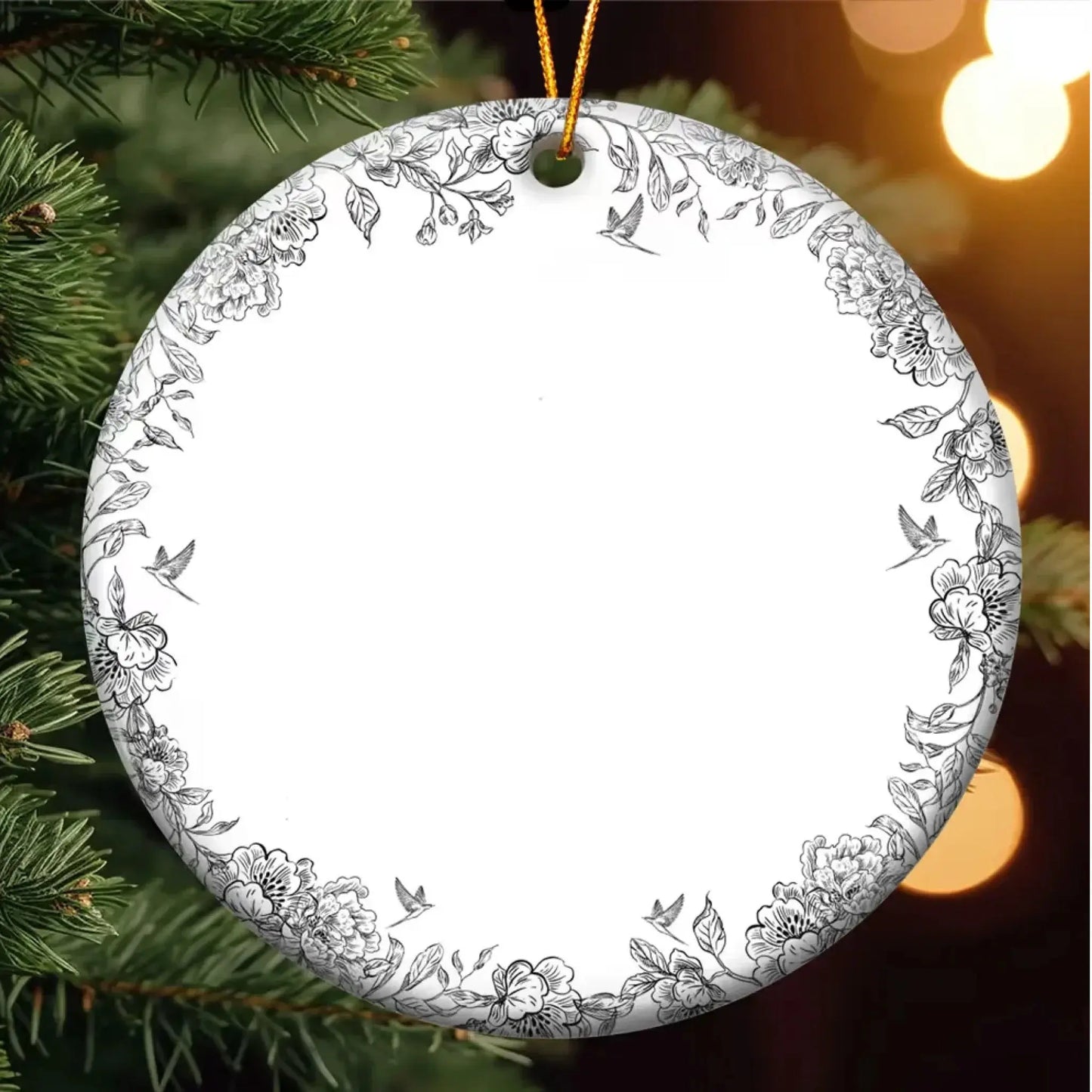 Our First Christmas Together – Personalized Ceramic Ornament – Romantic Holiday Gift for Couples, Newlyweds & Married Partners Ezcustomize