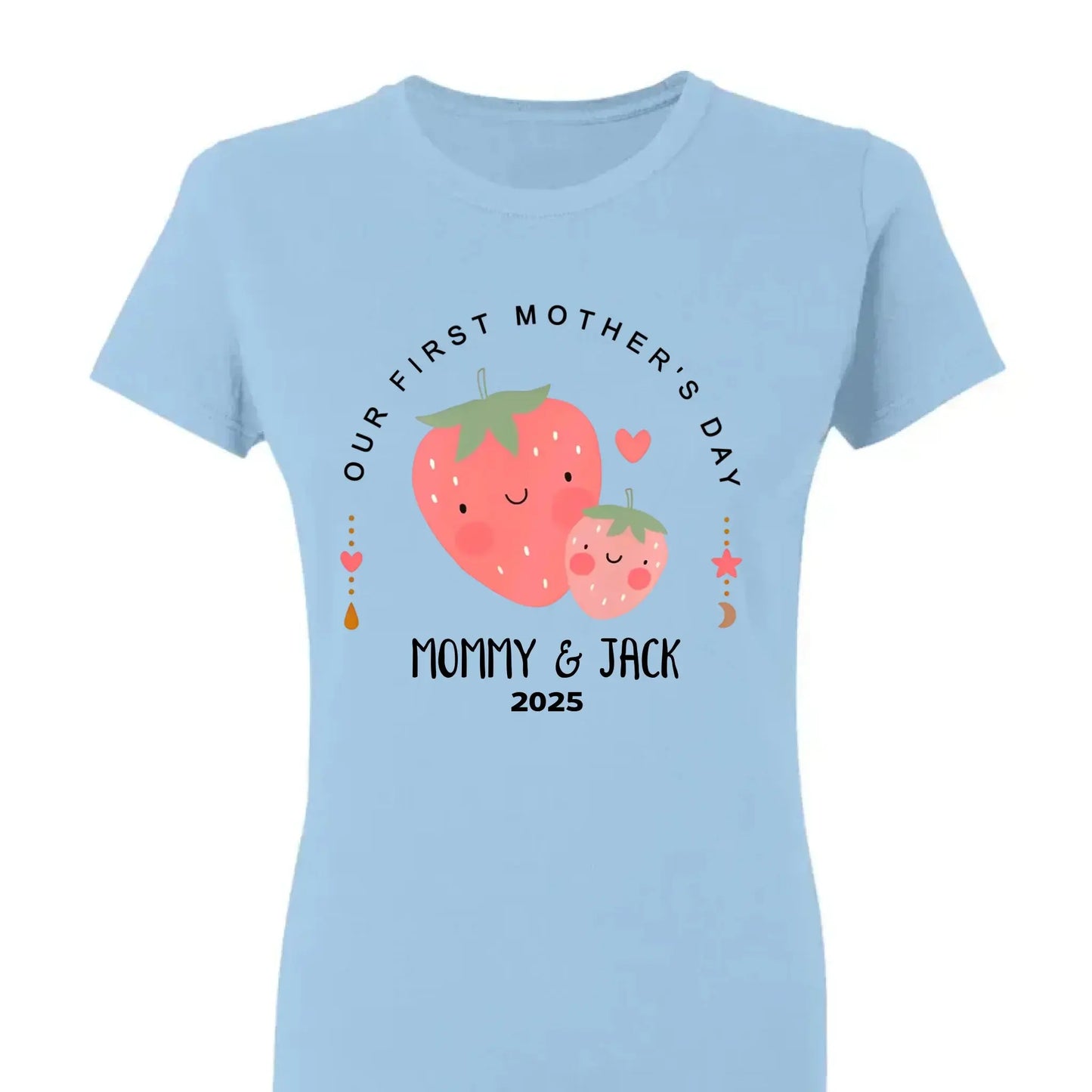 Our First Mother’s Day 2025 – Personalized Baby Onesie – Custom Mother’s Day Gift for New Mom and Baby Ezcustomize