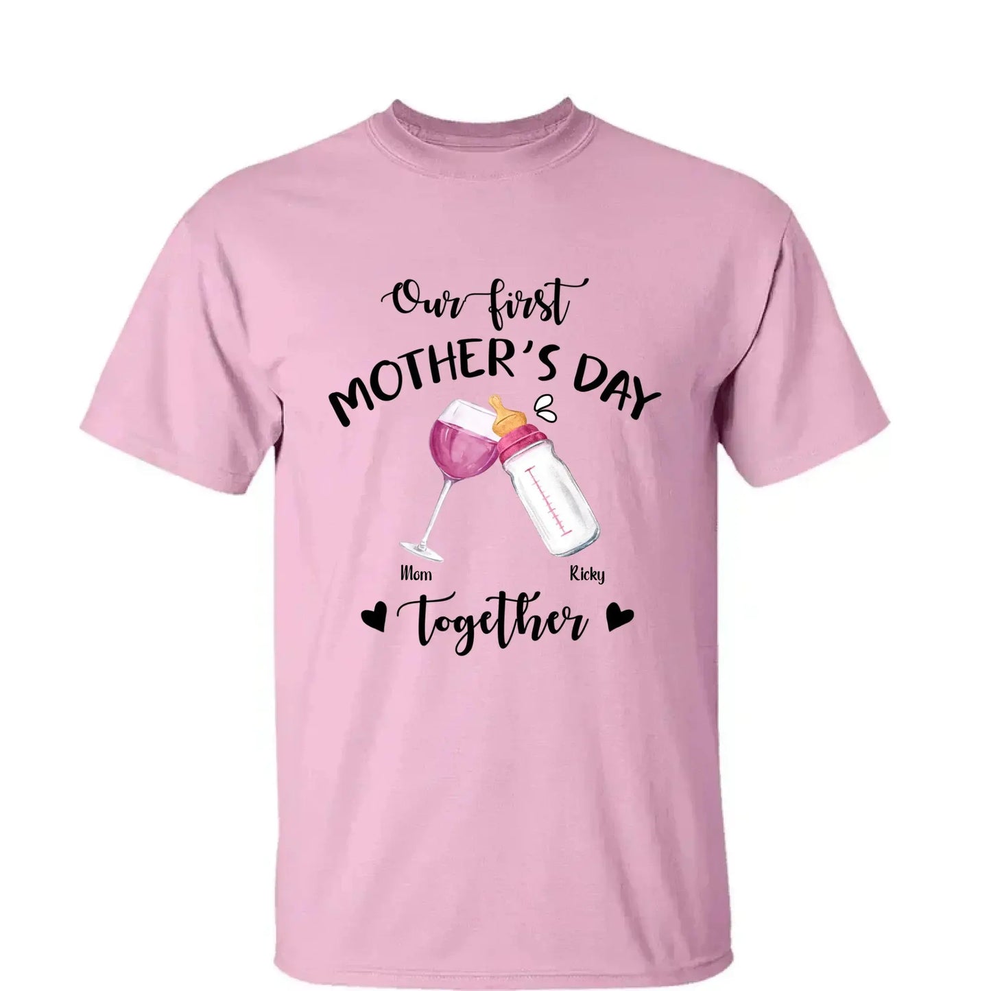 Our First Mother’s Day Together – Personalized T-Shirt or Onesie – Custom Gift for New Mom or First-Time Mom Ezcustomize