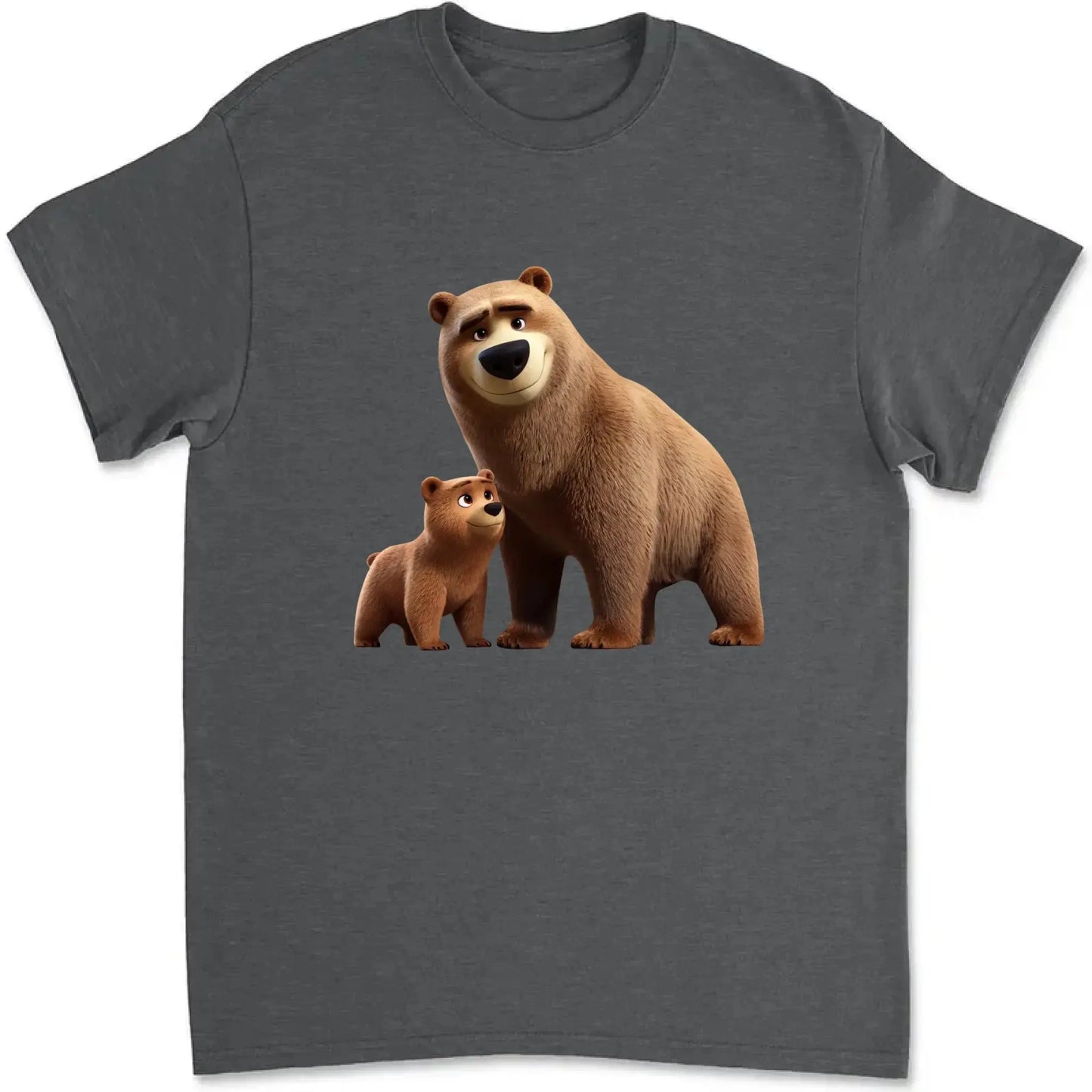 Papa Bear & Kids Shirt – Personalized 3D Cute T-Shirt – Father’s Day Gift for Dads and Grandpas Ezcustomize