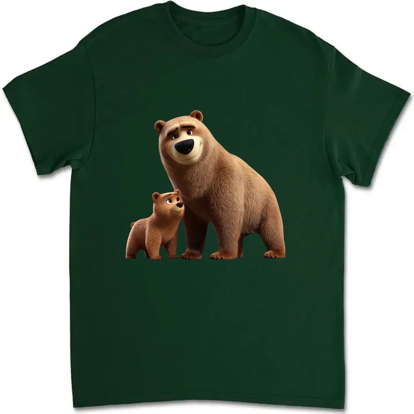 Papa Bear & Kids Shirt – Personalized 3D Cute T-Shirt – Father’s Day Gift for Dads and Grandpas Ezcustomize