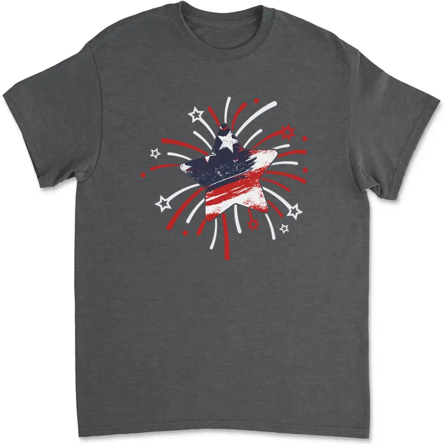 Papa & Kids Firework Star Shirt – Personalized T-Shirt/Hoodie/Sweatshirt – 4th of July or Birthday Gift for Dad or Grandpa Ezcustomize