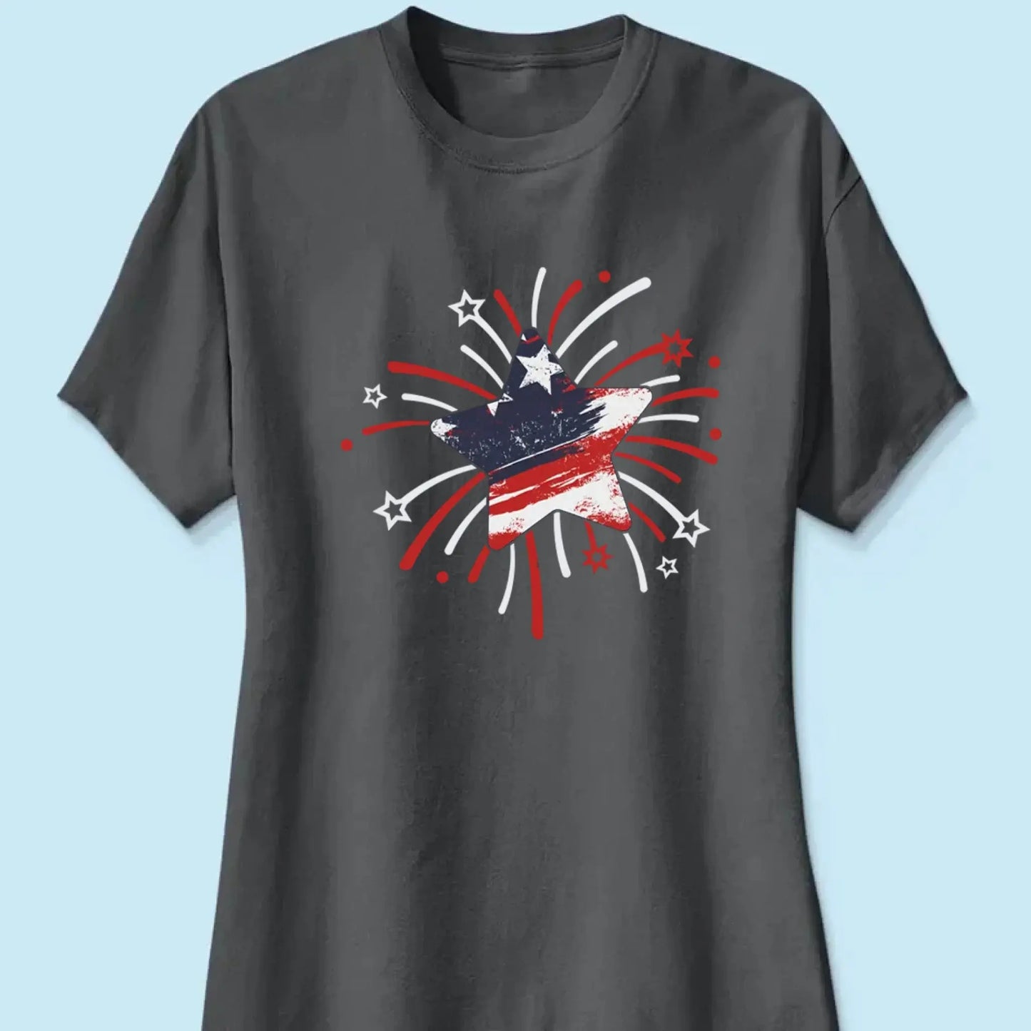 Papa & Kids Firework Star Shirt – Personalized T-Shirt/Hoodie/Sweatshirt – 4th of July or Birthday Gift for Dad or Grandpa Ezcustomize