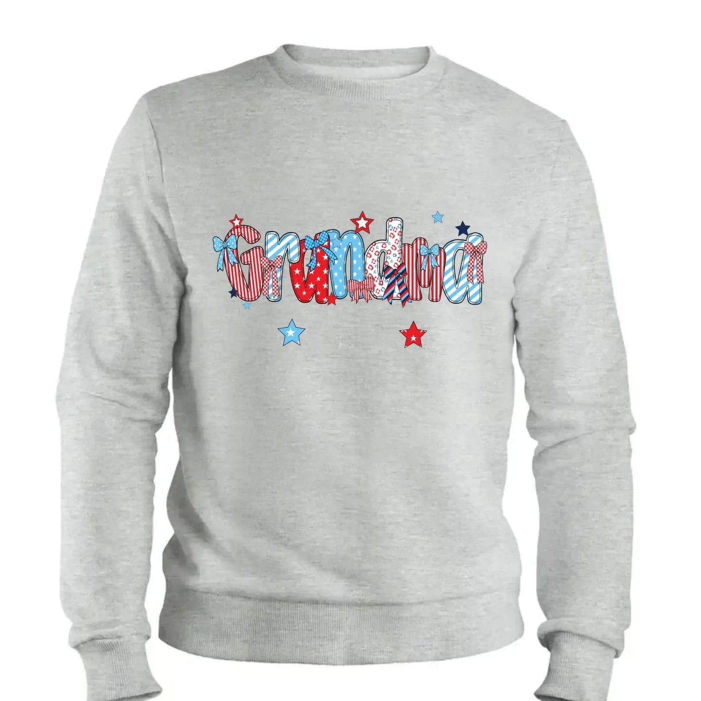 Patriotic Grandma Shirt – Personalized 4th of July T-Shirt with Custom Grandkids’ Names, American Flag Style Gift for Gigi, Nana Ezcustomize