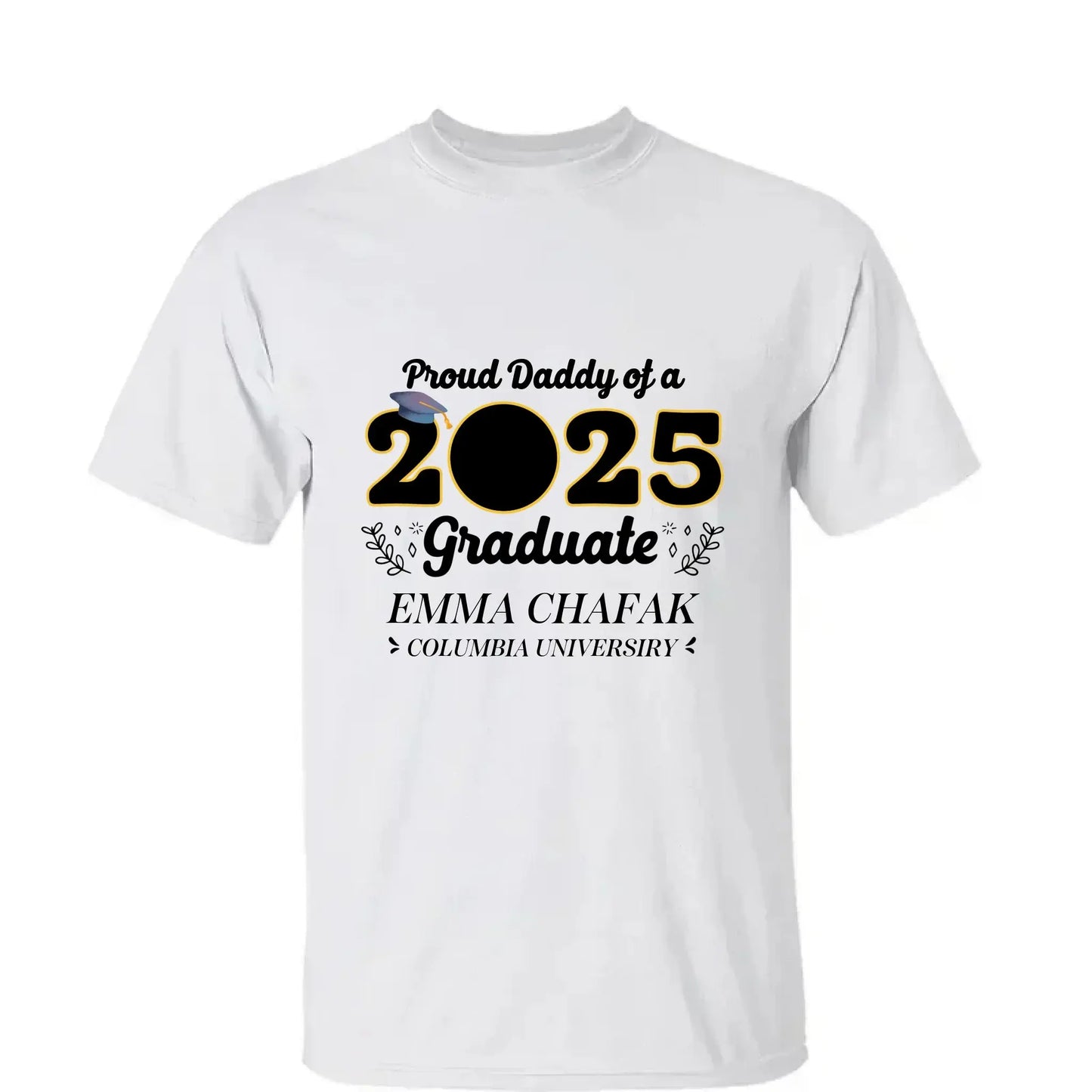 Personalized 2025 Graduation Shirt with Photo – Custom Family Grad T-Shirt – Gift for Parents, Siblings, Grandparents Ezcustomize