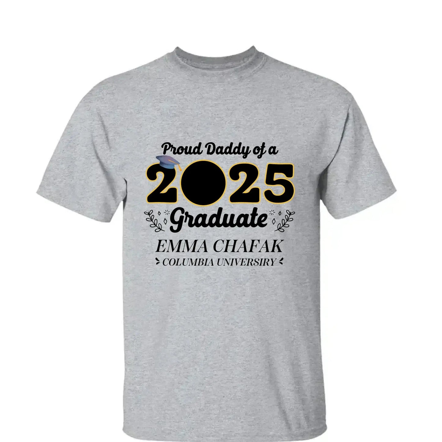 Personalized 2025 Graduation Shirt with Photo – Custom Family Grad T-Shirt – Gift for Parents, Siblings, Grandparents Ezcustomize