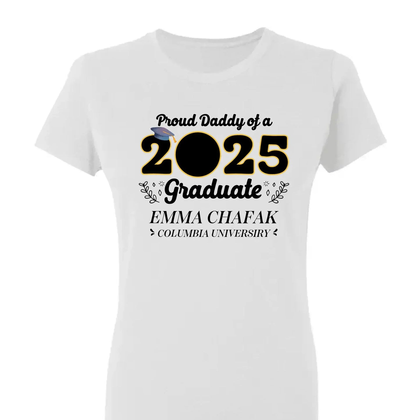 Personalized 2025 Graduation Shirt with Photo – Custom Family Grad T-Shirt – Gift for Parents, Siblings, Grandparents Ezcustomize