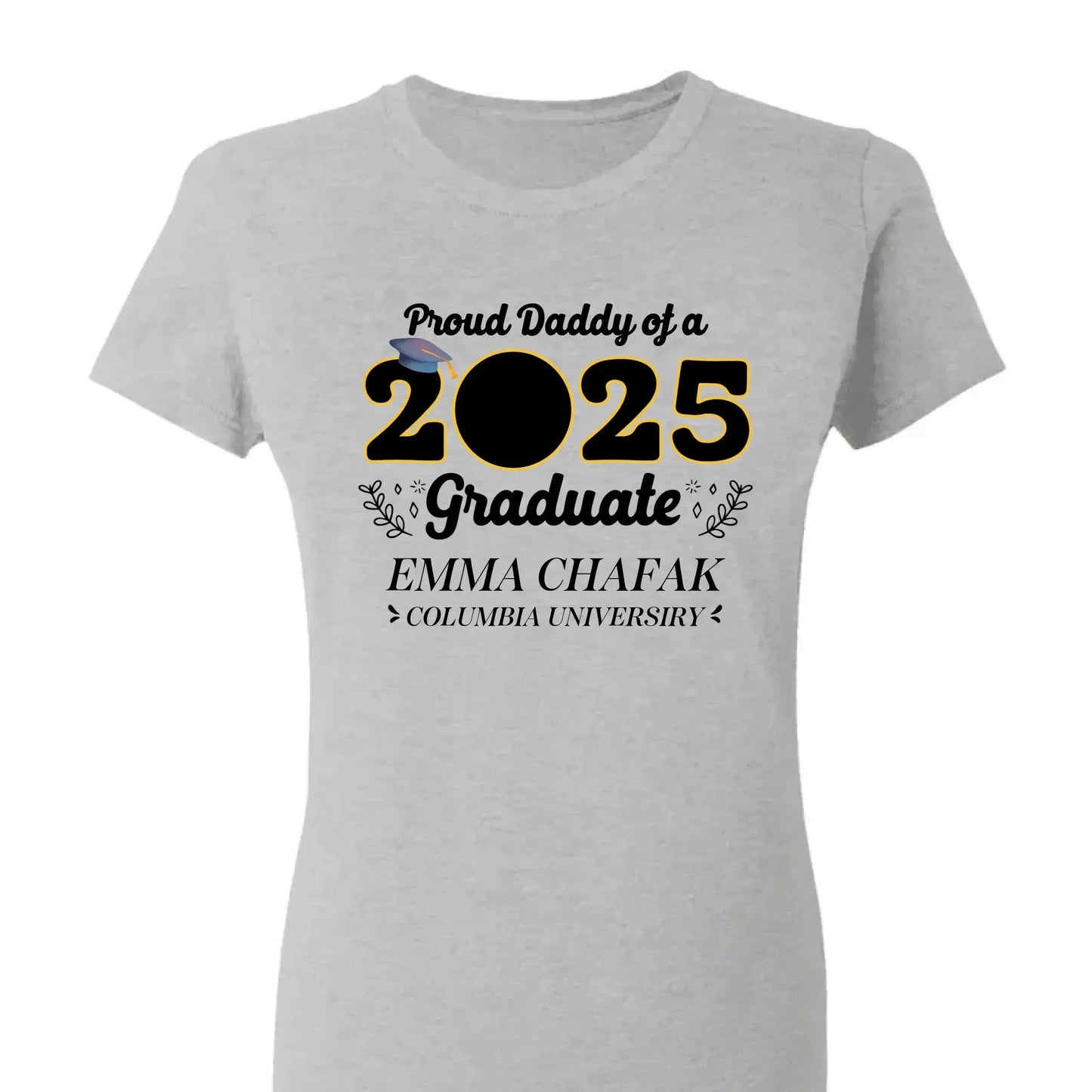 Personalized 2025 Graduation Shirt with Photo – Custom Family Grad T-Shirt – Gift for Parents, Siblings, Grandparents Ezcustomize