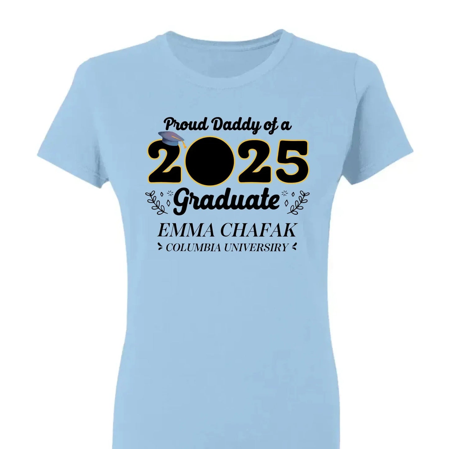 Personalized 2025 Graduation Shirt with Photo – Custom Family Grad T-Shirt – Gift for Parents, Siblings, Grandparents Ezcustomize