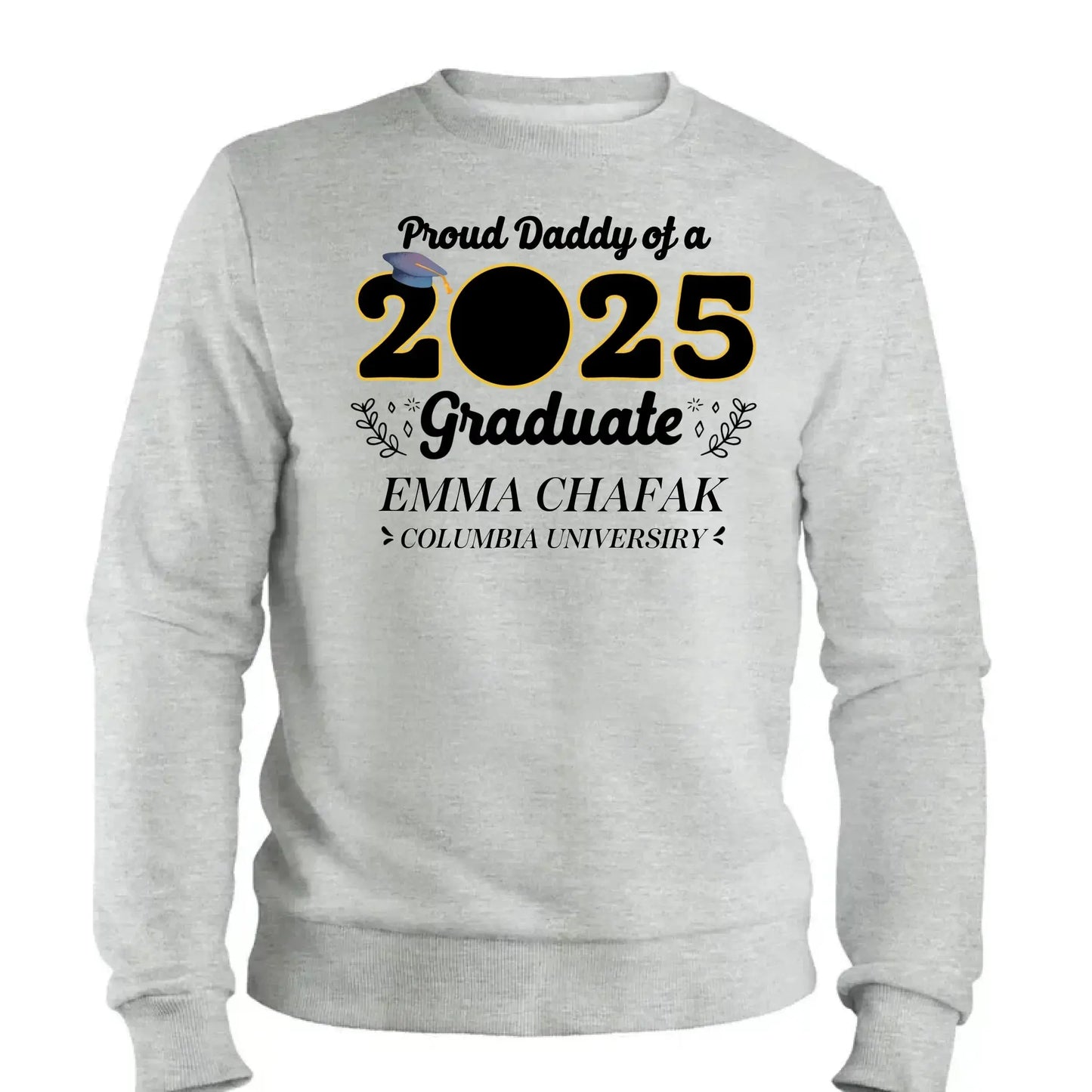 Personalized 2025 Graduation Shirt with Photo – Custom Family Grad T-Shirt – Gift for Parents, Siblings, Grandparents Ezcustomize