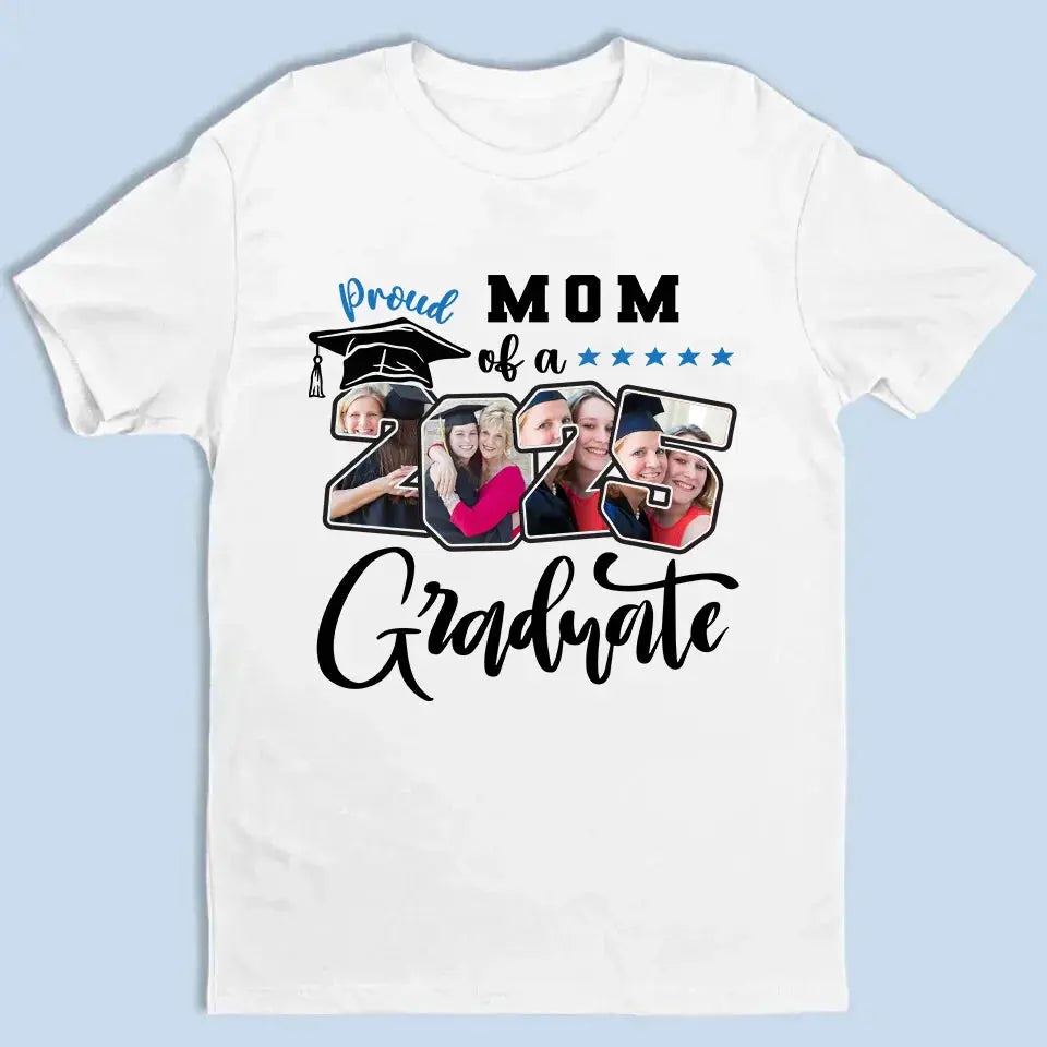 Personalized 2025 Senior Shirt - Upload Photo - Family Graduation Gift Ezcustomize