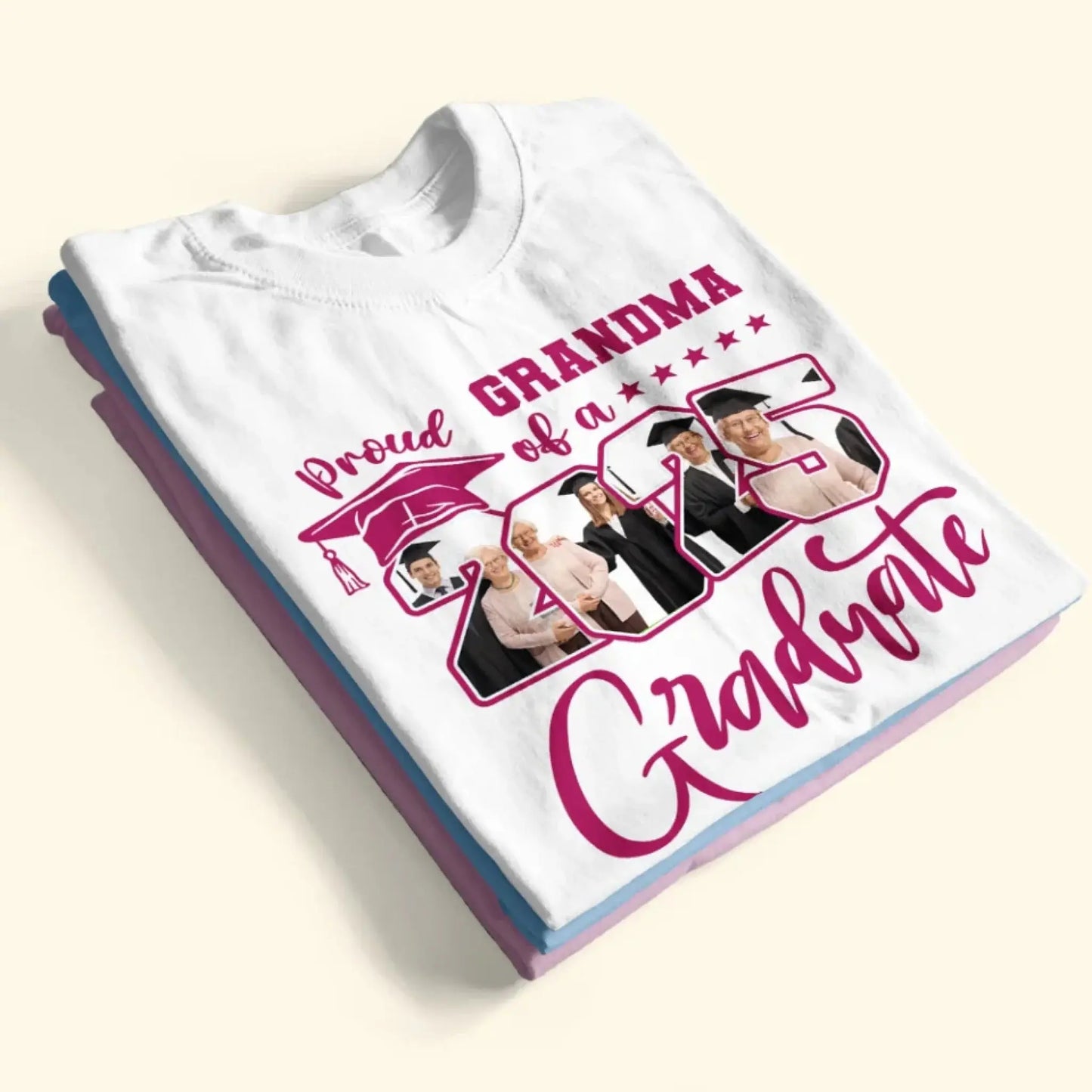 Personalized 2025 Senior Shirt - Upload Photo - Family Graduation Gift Ezcustomize