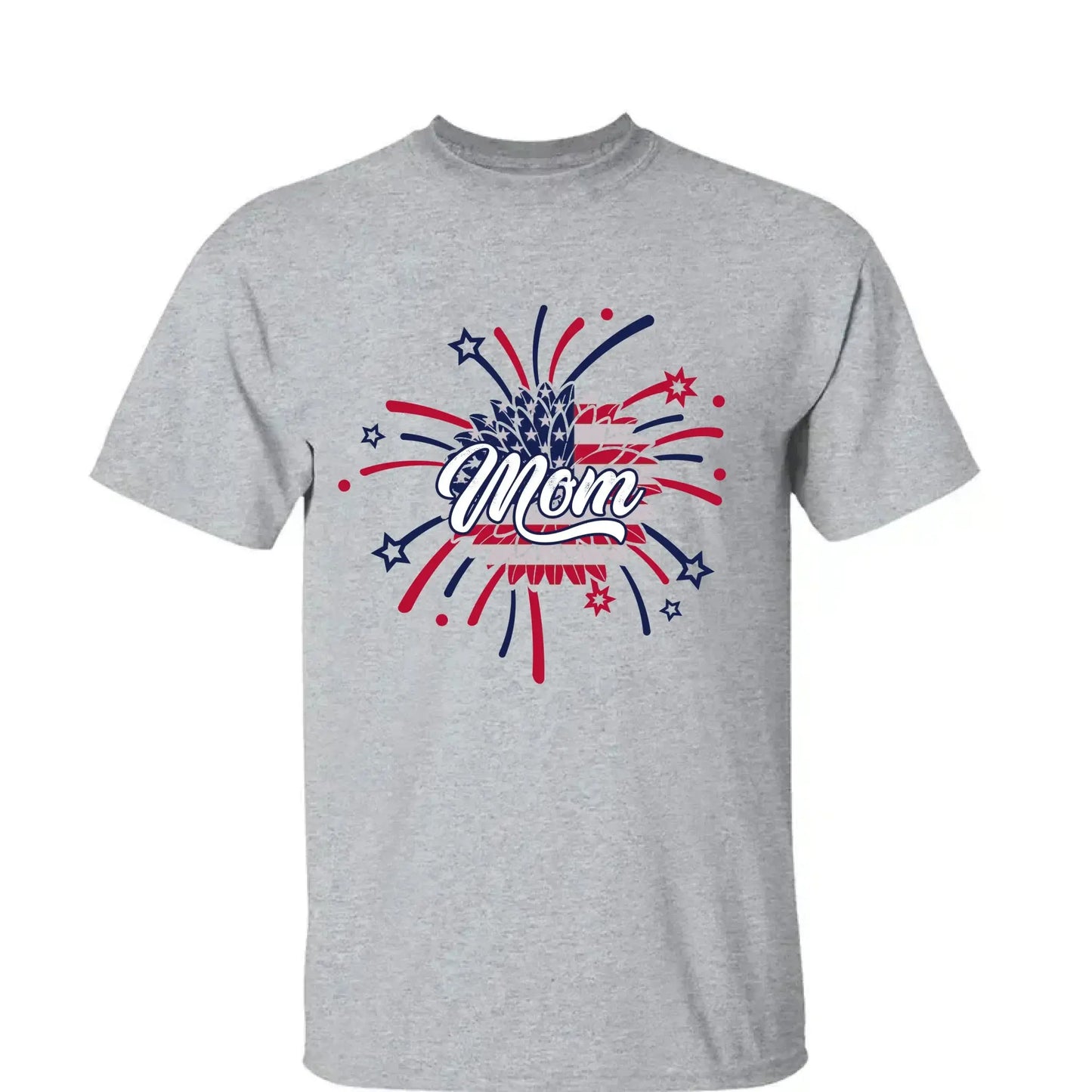 Personalized 4th of July Fireworks Shirt for Grandma or Mom – Custom Name Patriotic Family Tee, Independence Day Gift Ezcustomize