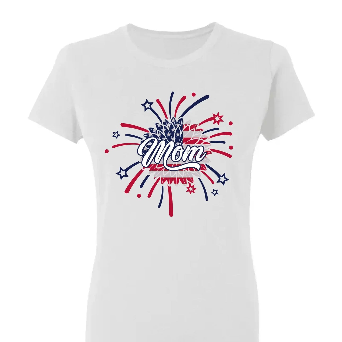 Personalized 4th of July Fireworks Shirt for Grandma or Mom – Custom Name Patriotic Family Tee, Independence Day Gift Ezcustomize