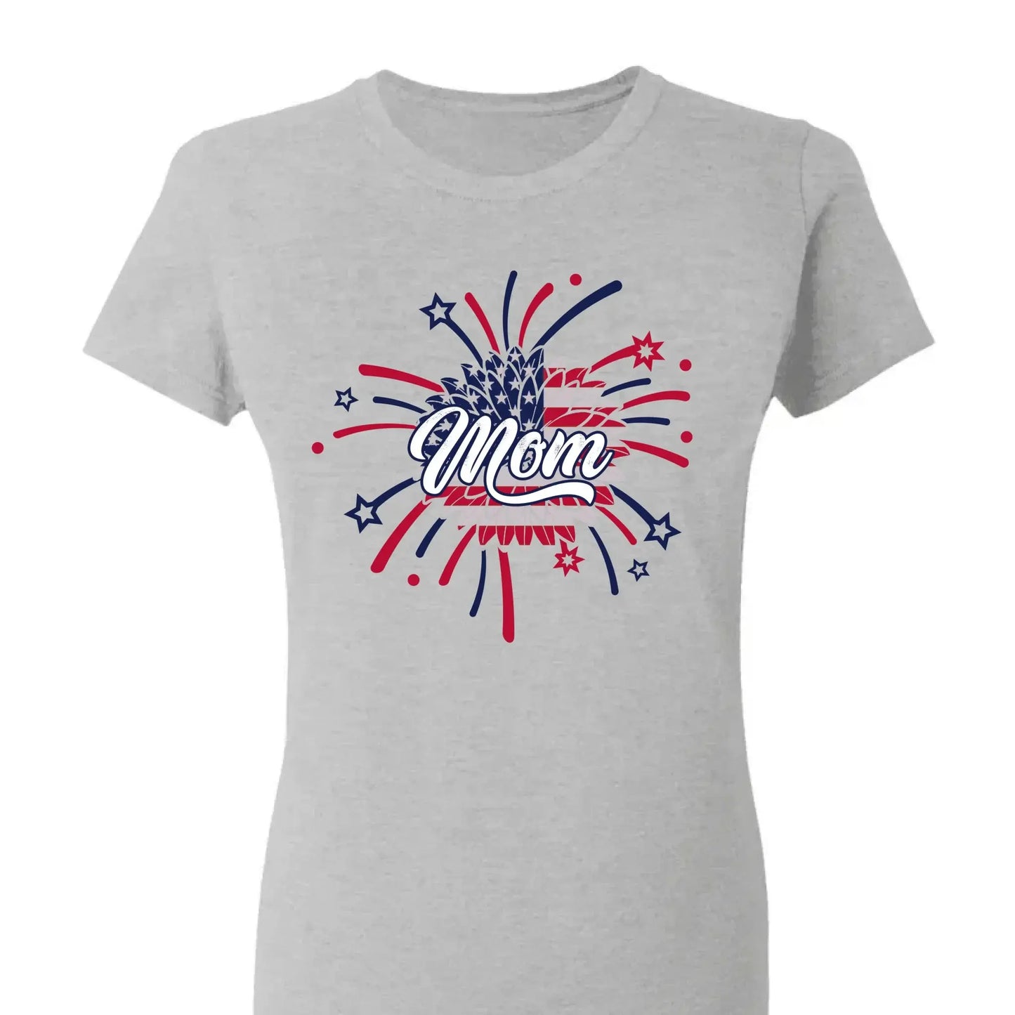 Personalized 4th of July Fireworks Shirt for Grandma or Mom – Custom Name Patriotic Family Tee, Independence Day Gift Ezcustomize