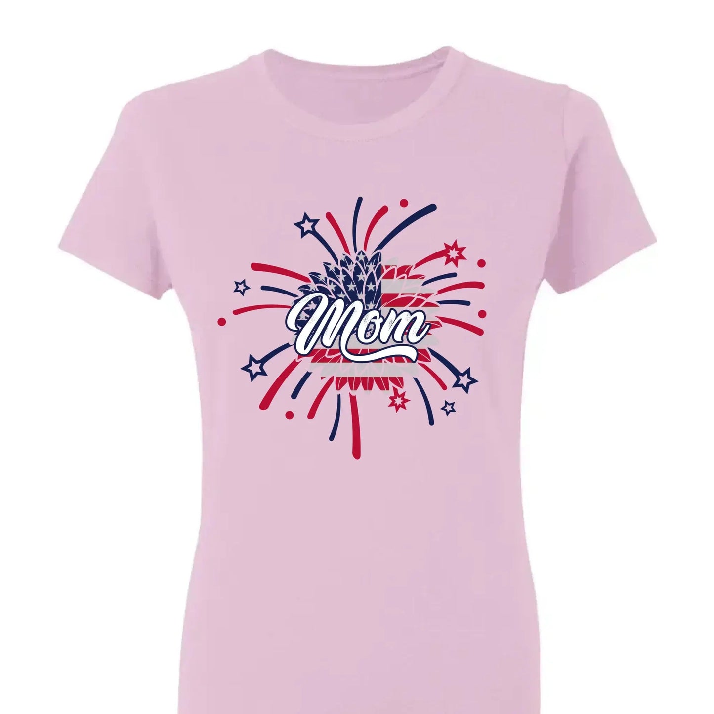 Personalized 4th of July Fireworks Shirt for Grandma or Mom – Custom Name Patriotic Family Tee, Independence Day Gift Ezcustomize
