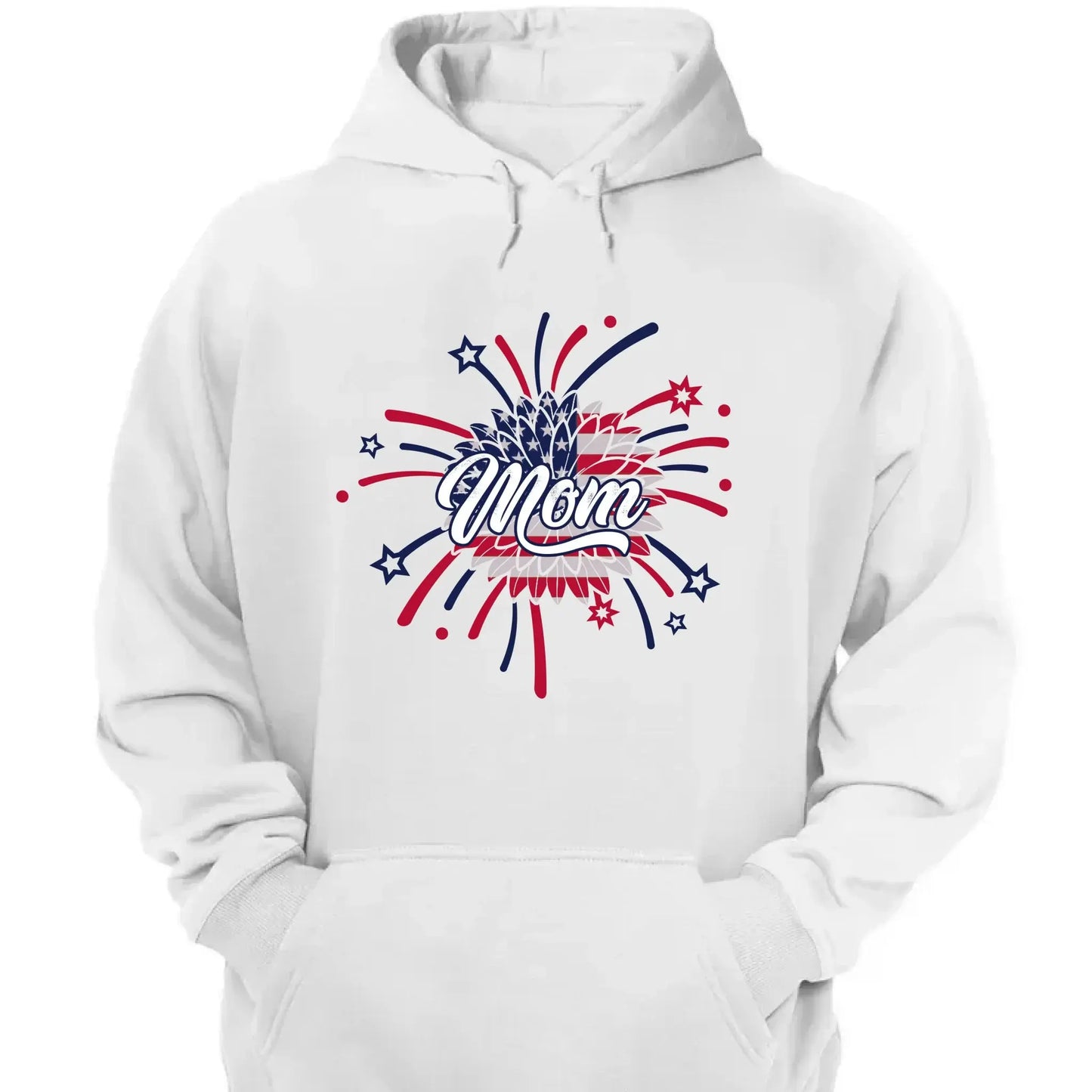 Personalized 4th of July Fireworks Shirt for Grandma or Mom – Custom Name Patriotic Family Tee, Independence Day Gift Ezcustomize
