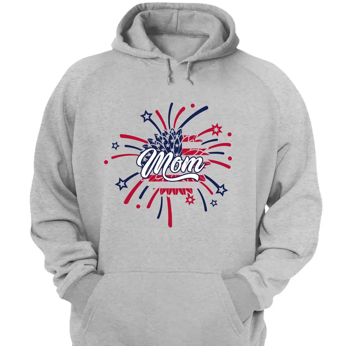 Personalized 4th of July Fireworks Shirt for Grandma or Mom – Custom Name Patriotic Family Tee, Independence Day Gift Ezcustomize