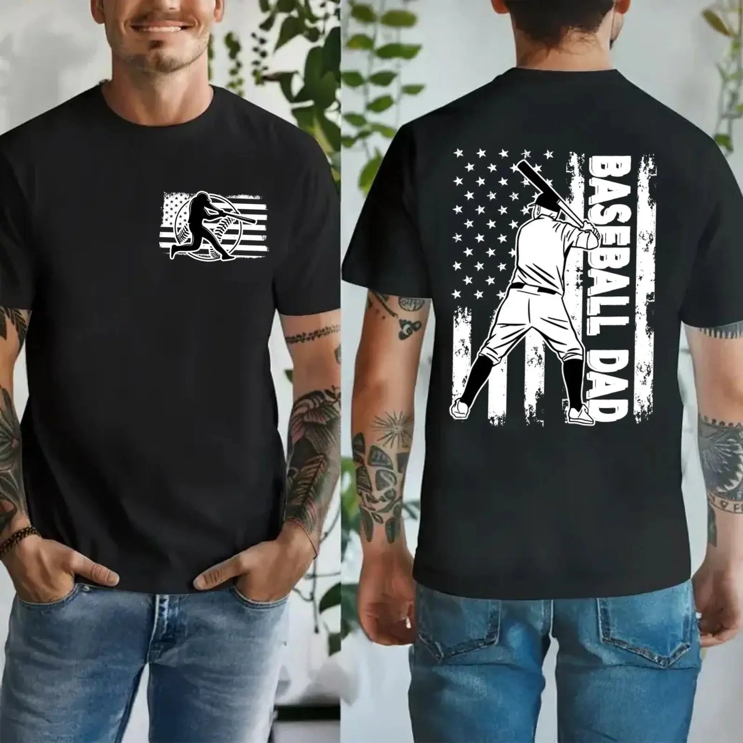 Personalized Baseball Dad Shirt, Baseball Gifts for Men, Gift for Dad & Grandpa, Fathers Day Gift Ezcustomize