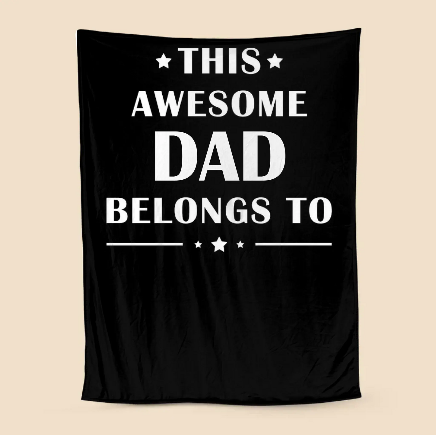 Personalized Blanket - This Awesome Papa Belongs To Ezcustomize