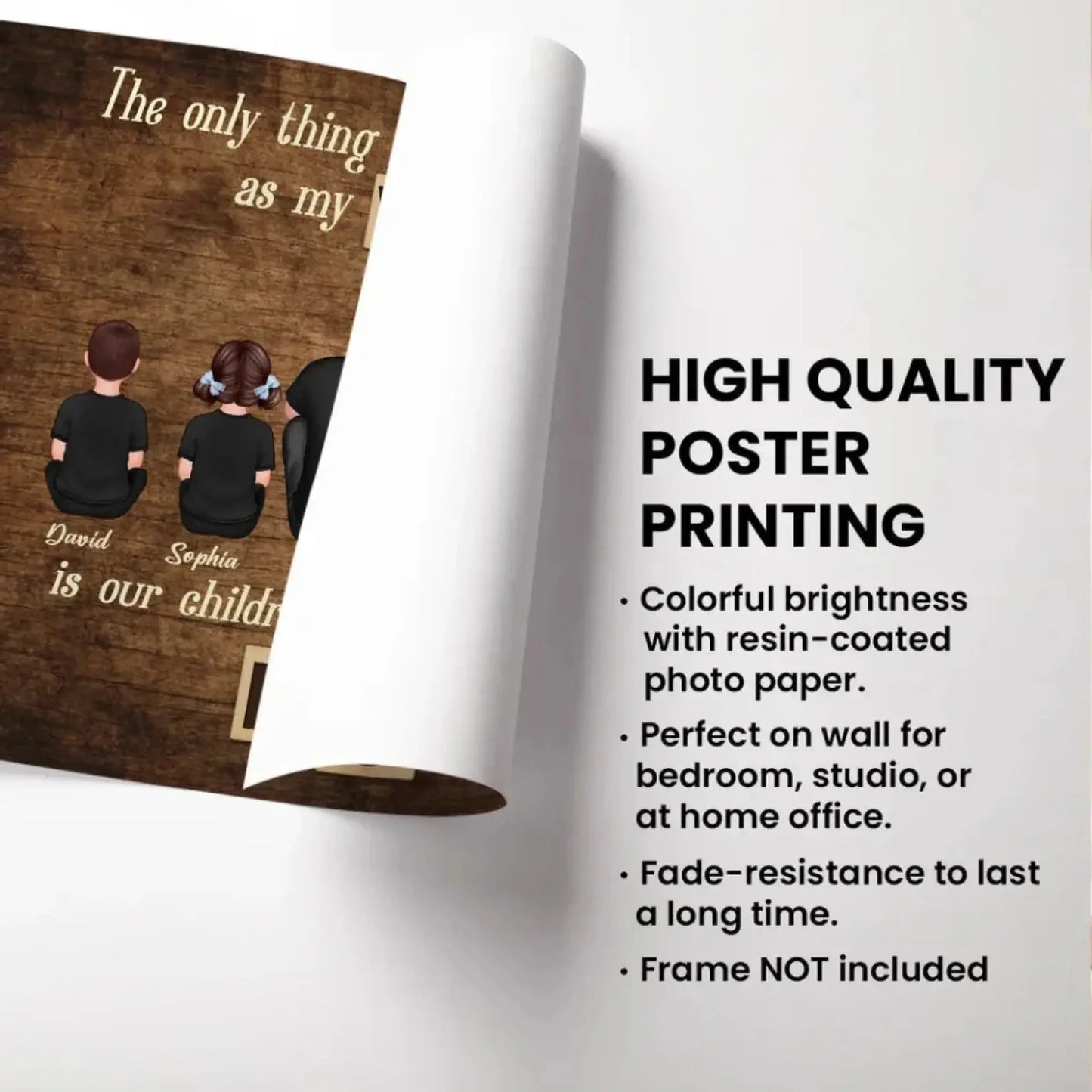 Personalized Family Poster – "The Only Thing Better Than Having You as My Wife" – Heartfelt Gift for Mom or Wife Ezcustomize