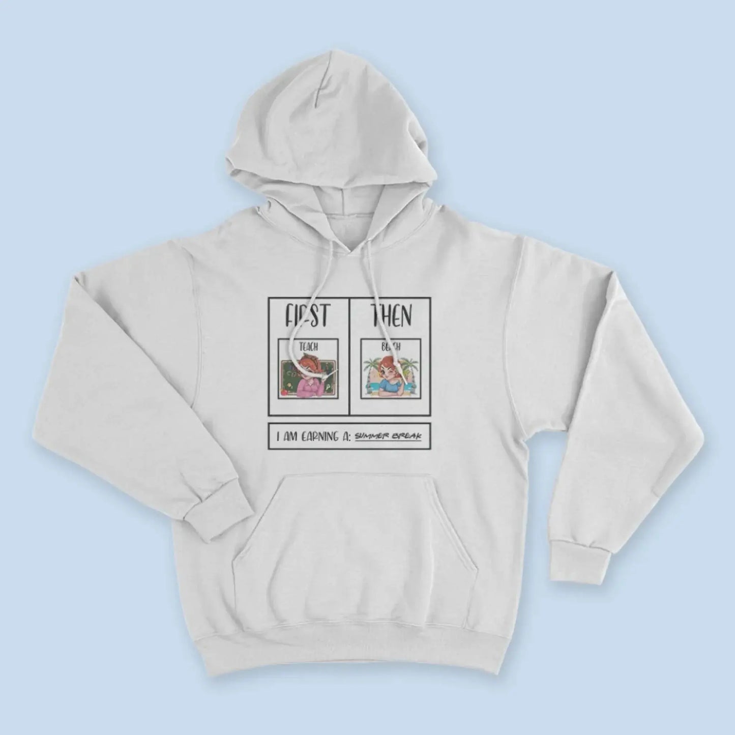 Personalized First Teach Then Beach Shirt - Custom Teacher T-Shirt | Funny Teacher Gift Ezcustomize