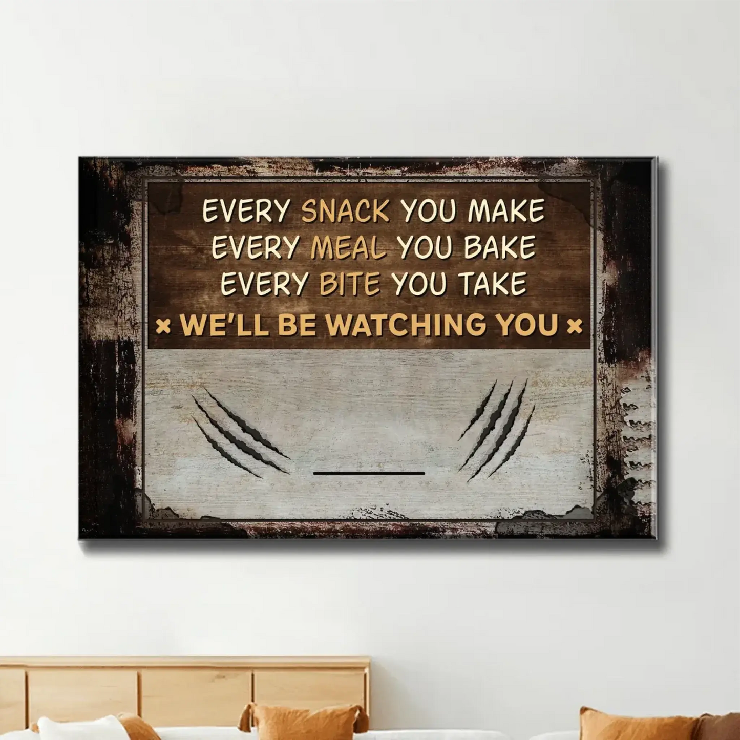 Personalized Funny Dog Wall Art Print – Custom Poster/Canvas – Unique Home Decor Gift for Dog Lovers, Dog Moms & Dog Dads Ezcustomize