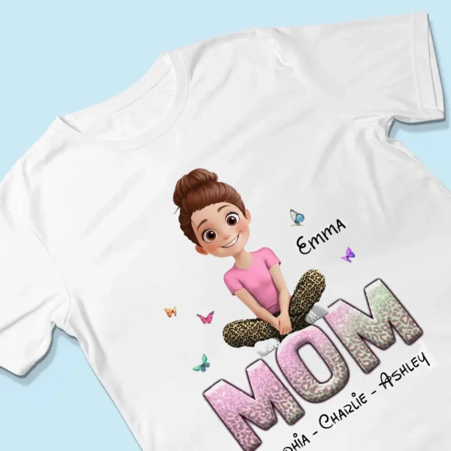 Personalized Gift For Grandma Mom Custom Kids Name Shirt/Hoodie/Sweatshirt Ezcustomize