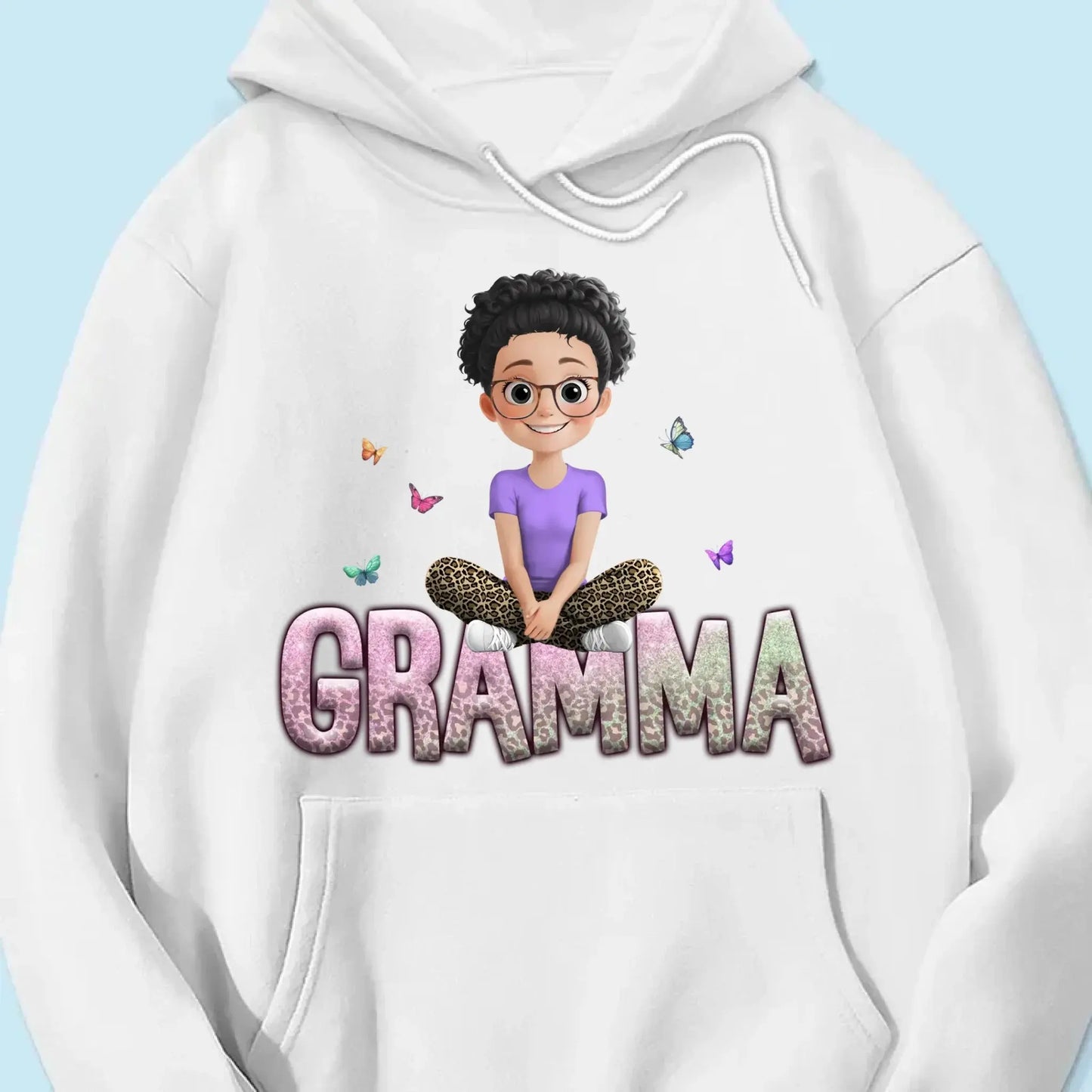 Personalized Gift For Grandma Mom Custom Kids Name Shirt/Hoodie/Sweatshirt Ezcustomize
