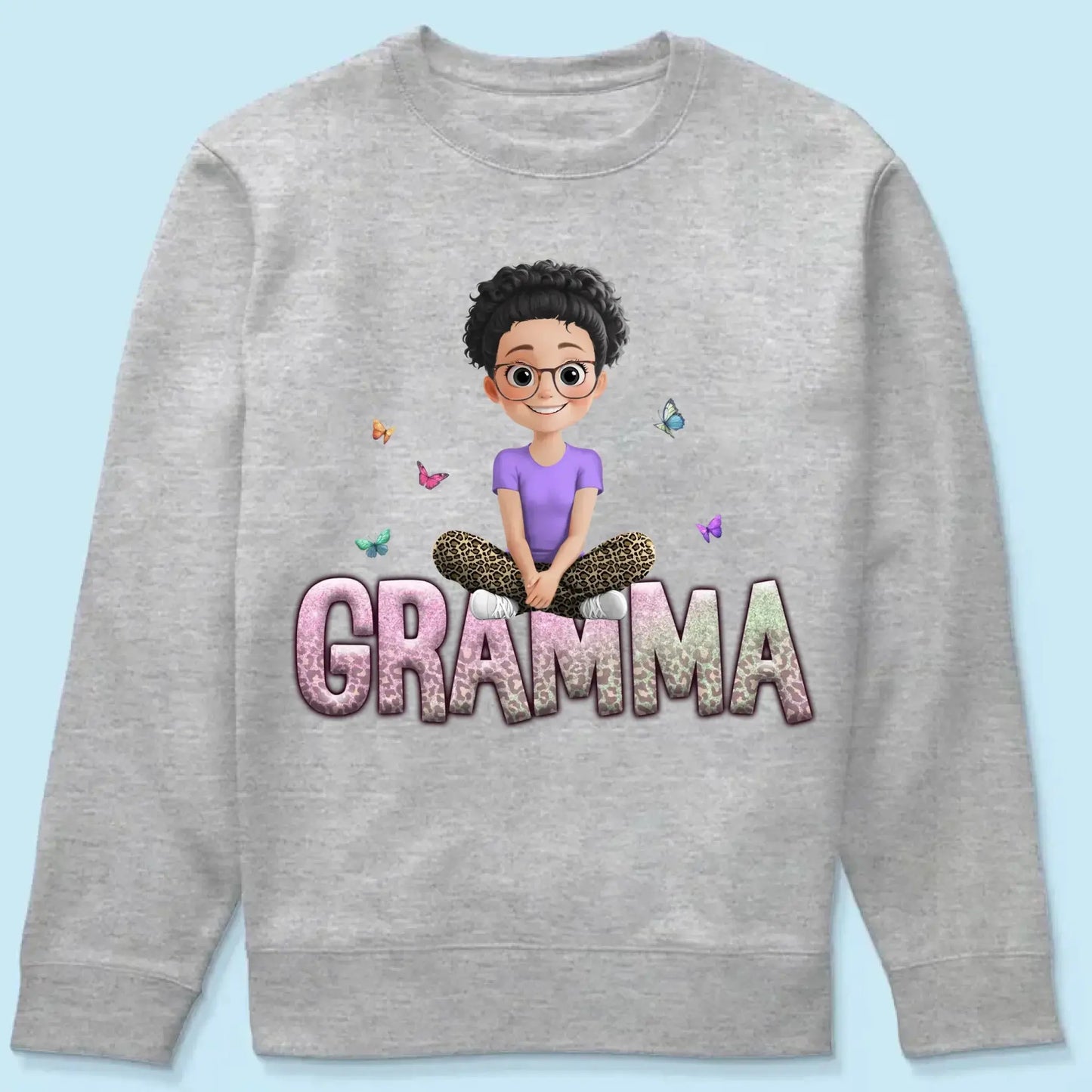 Personalized Gift For Grandma Mom Custom Kids Name Shirt/Hoodie/Sweatshirt Ezcustomize