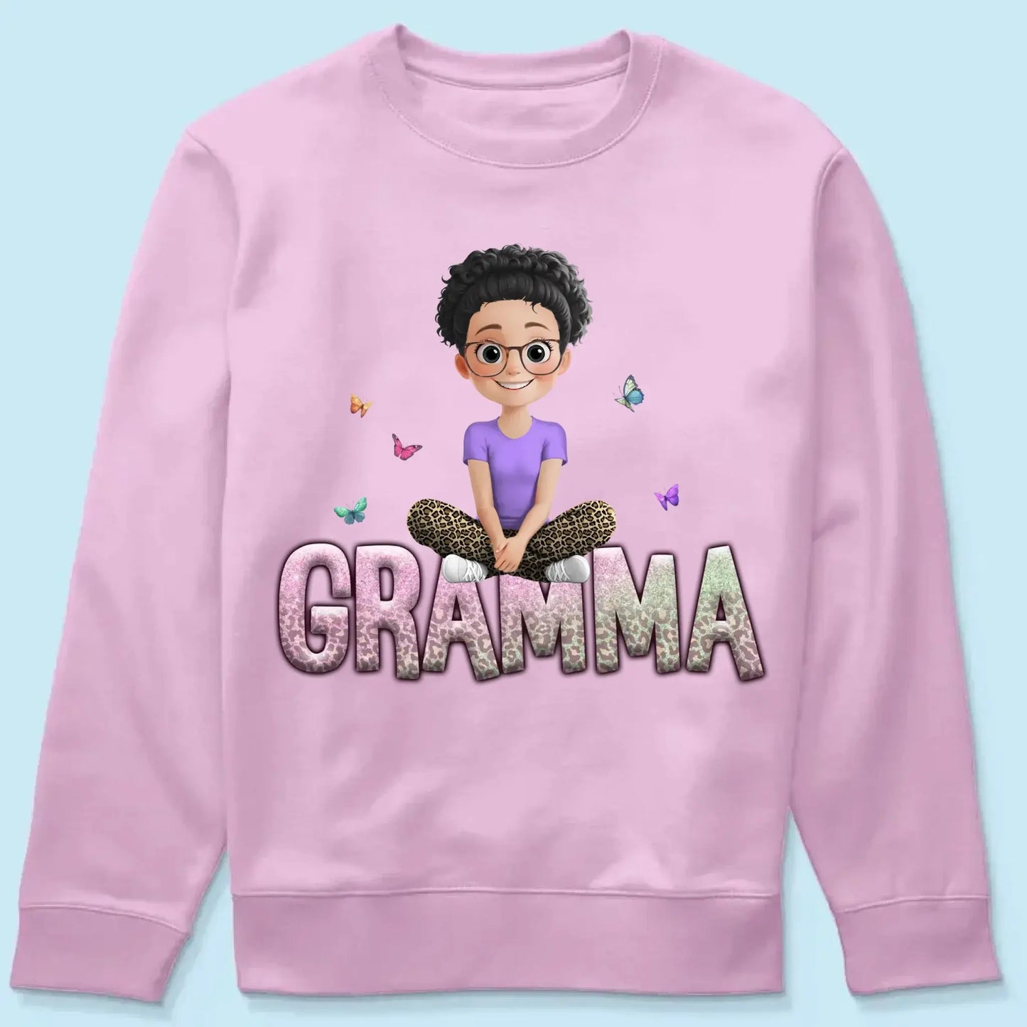 Personalized Gift For Grandma Mom Custom Kids Name Shirt/Hoodie/Sweatshirt Ezcustomize