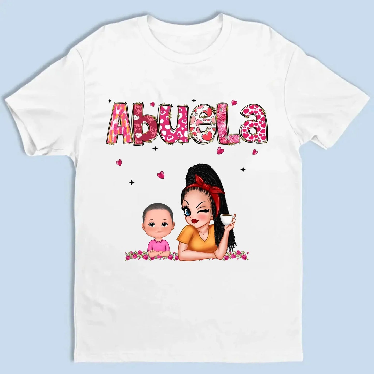 Personalized Gift For Grandma Mom Custom Kids Name Shirt Ezcustomize
