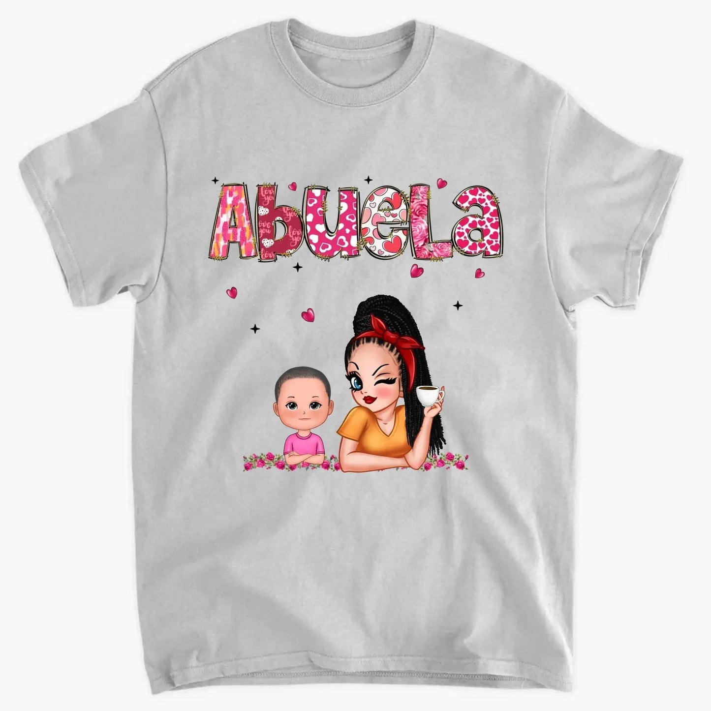Personalized Gift For Grandma Mom Custom Kids Name Shirt Ezcustomize